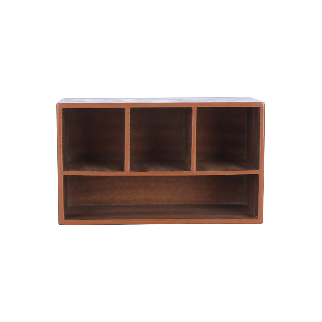 Caddy -  4 Partition Black Brown
