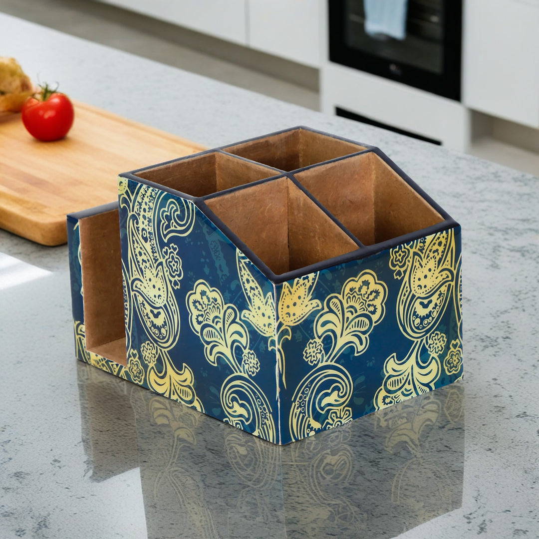 Cutlery Tissue Holder - Blue