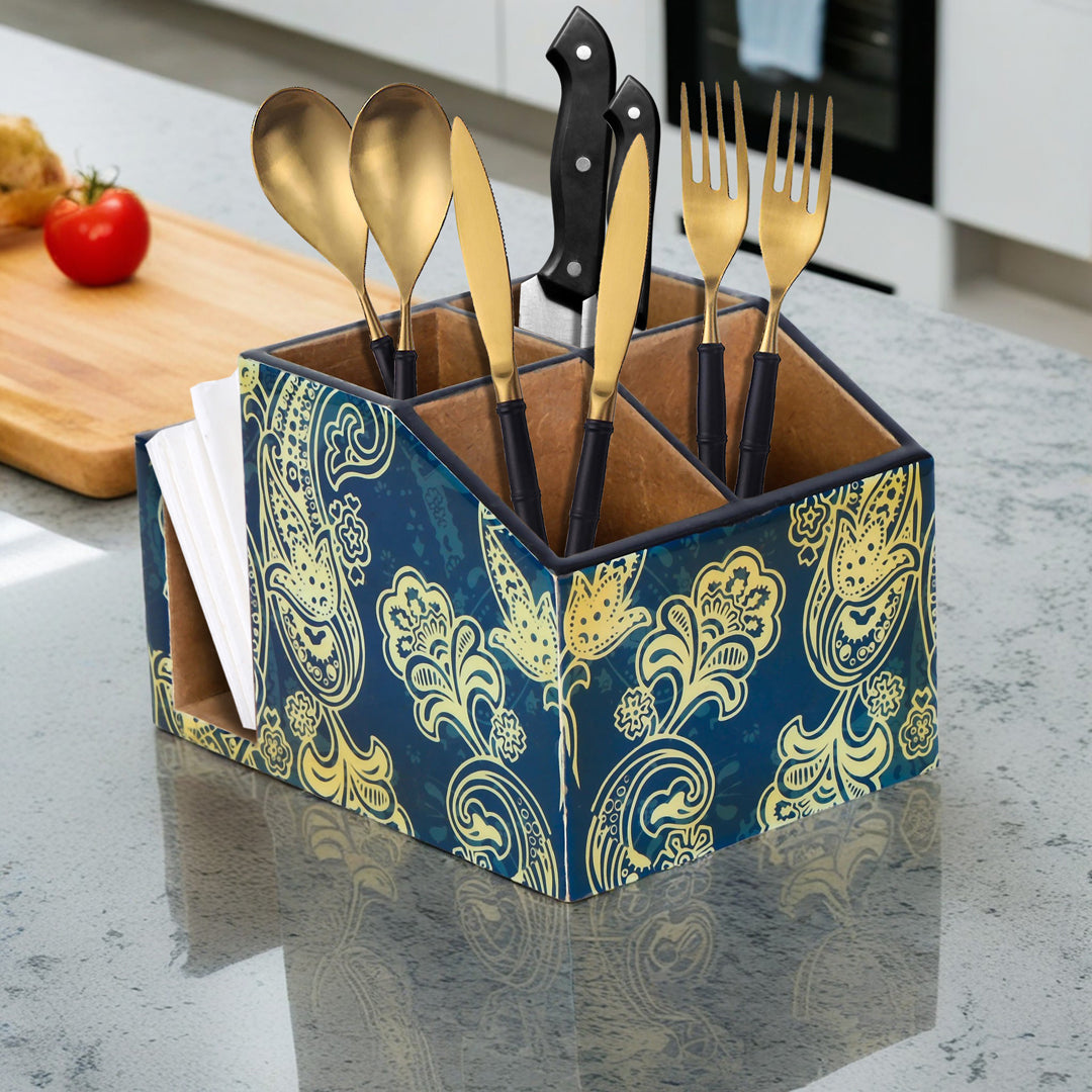 Cutlery Tissue Holder - Blue