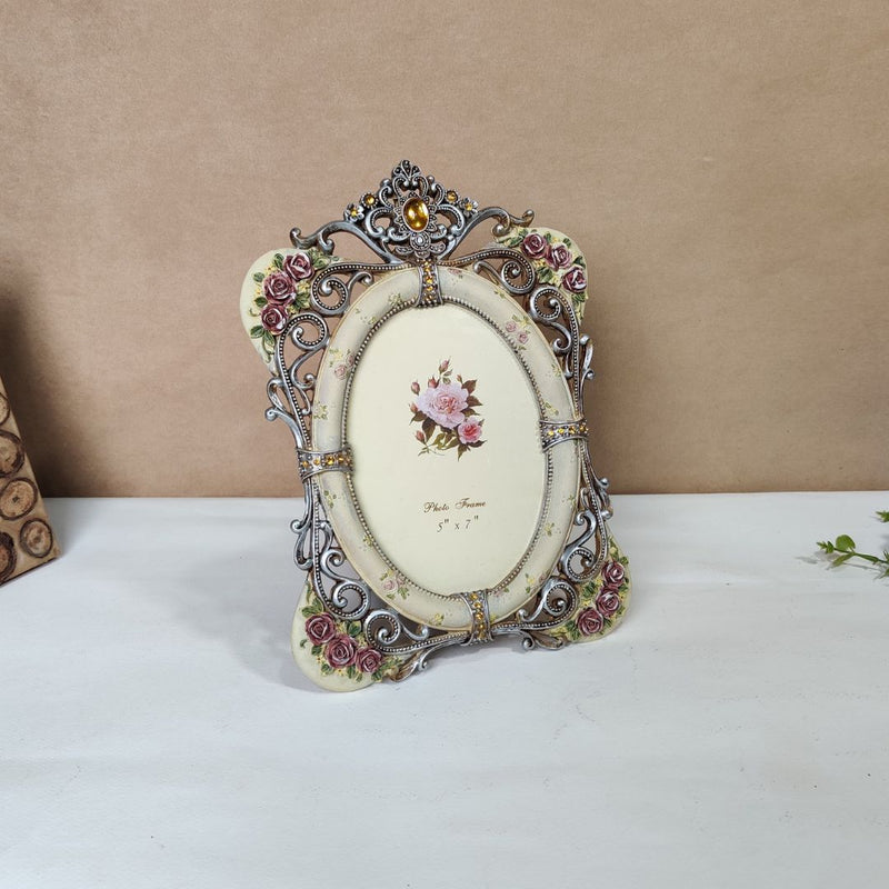 Silver Plated Peacock Photo Frame with Luxury Box