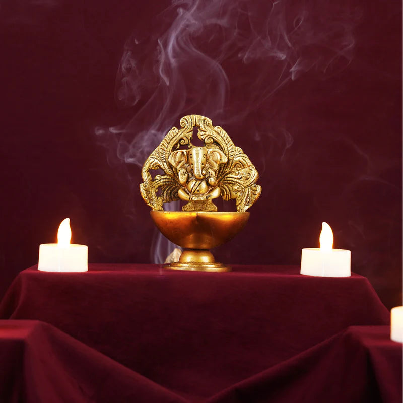 Pure Brass Ganpati Diya