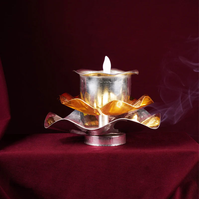 Brass Lotus Diya