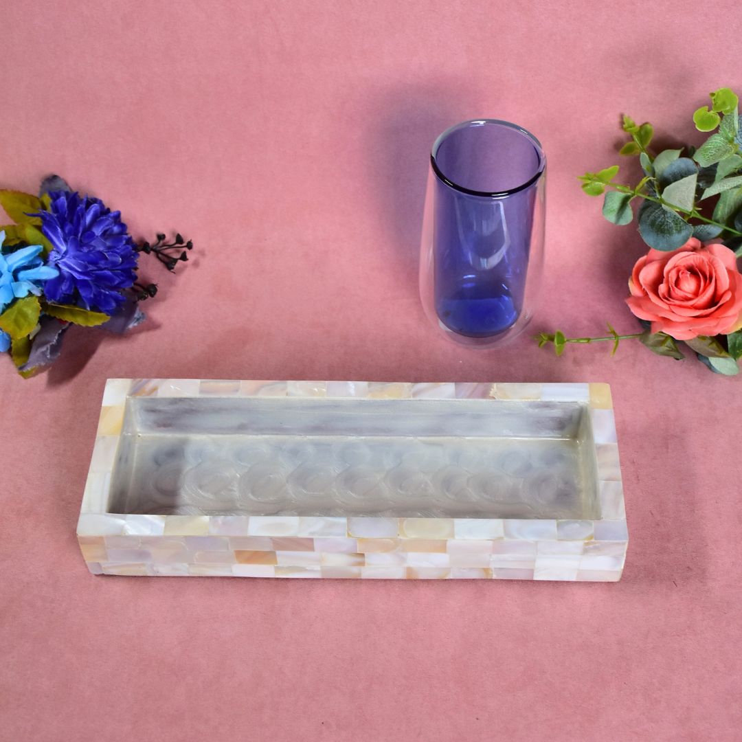 Single Tray - Mother Of Pearl - Pen Tray