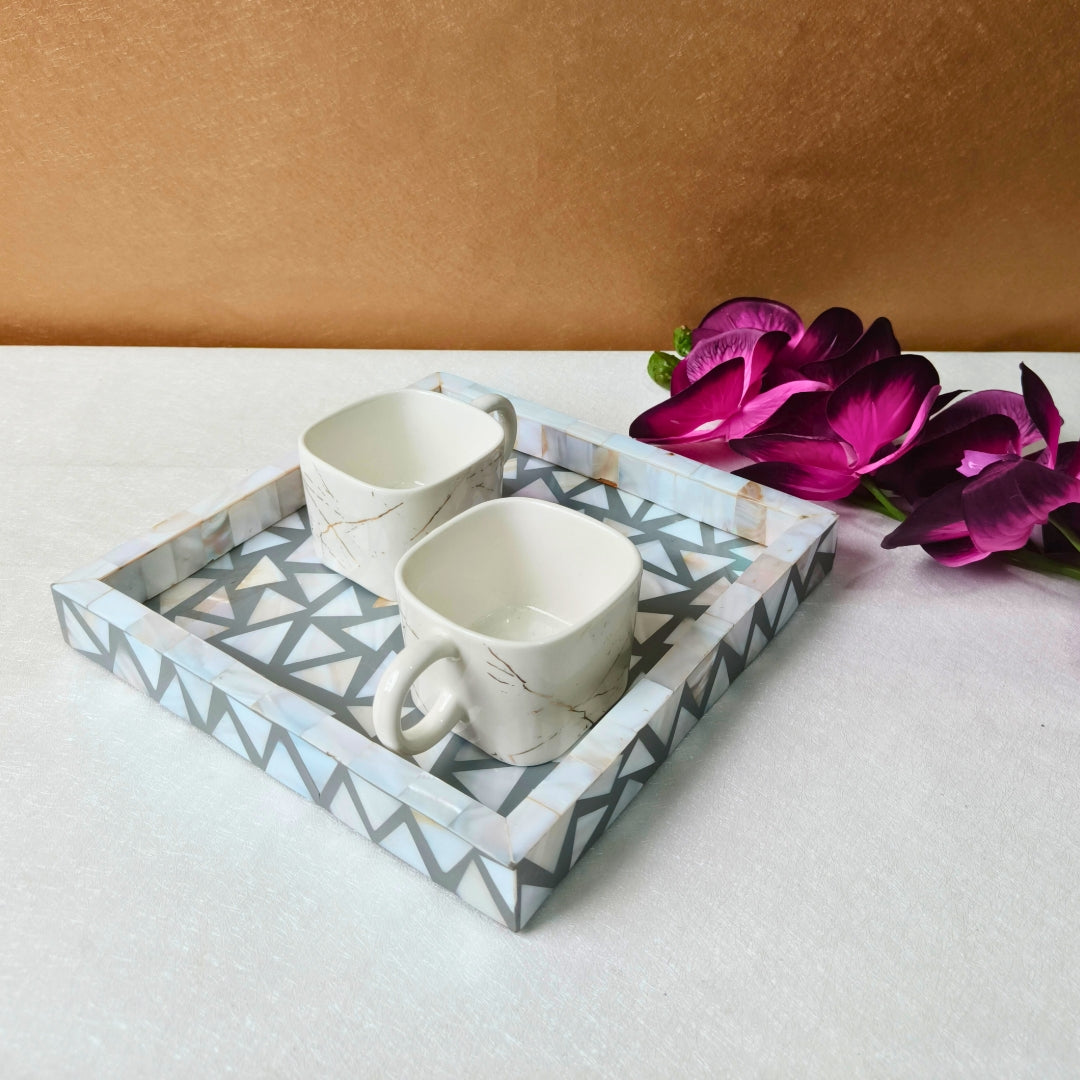 Square Grey Chemical Tray