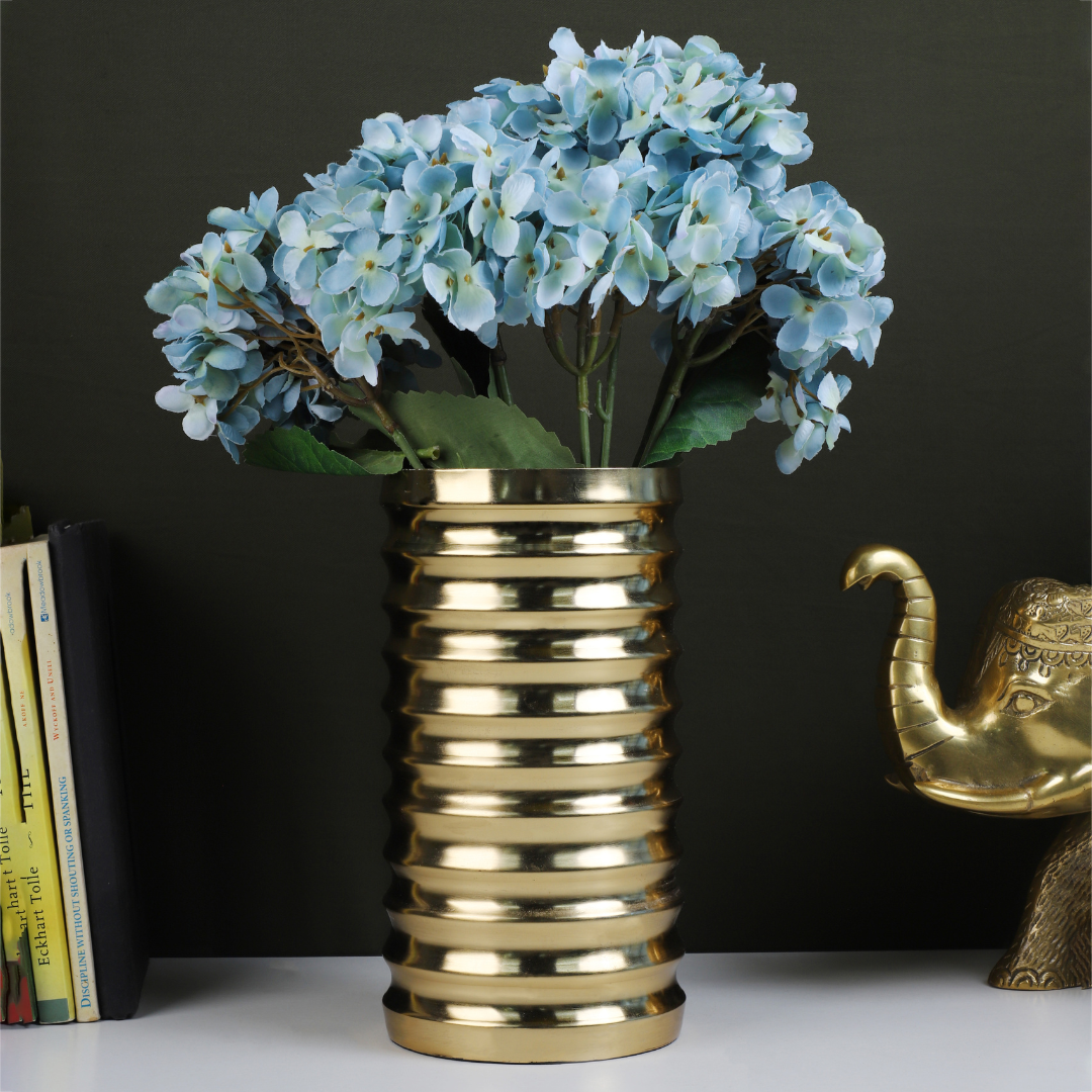 Gold Flower Vase Small