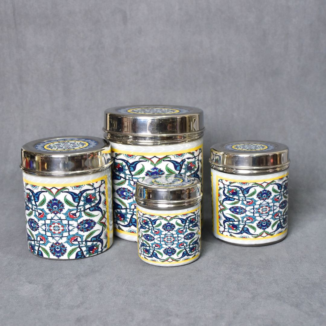 New Blue Jar Set Of 4