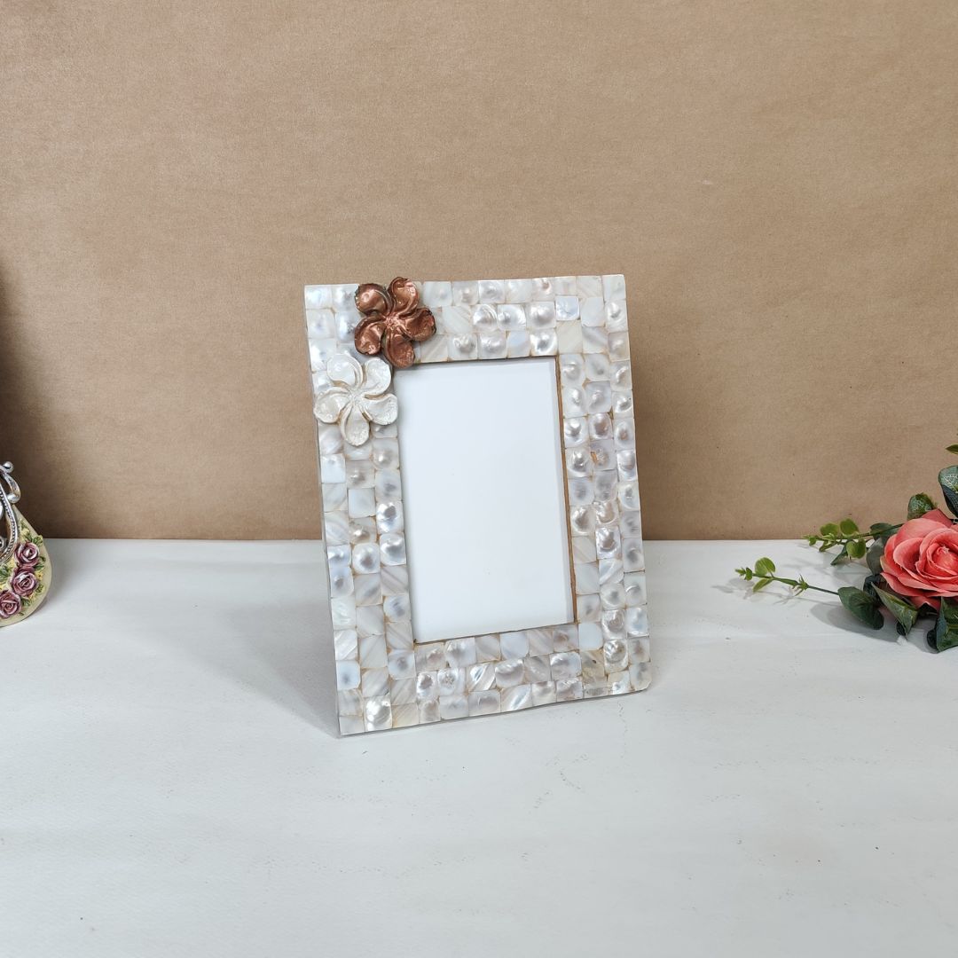 Photo Frame - White Mother Of Pearl