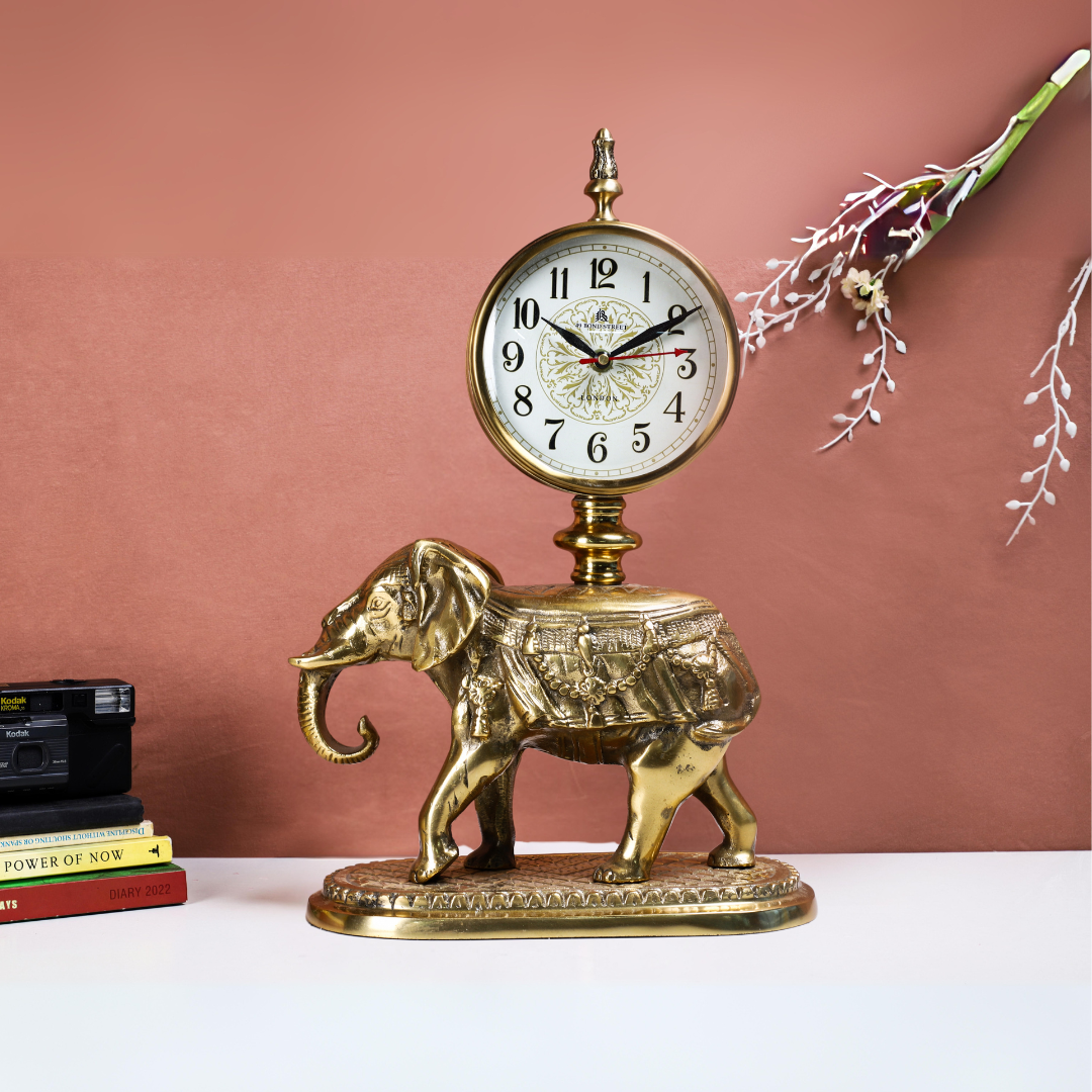 Elephant Antique Clock