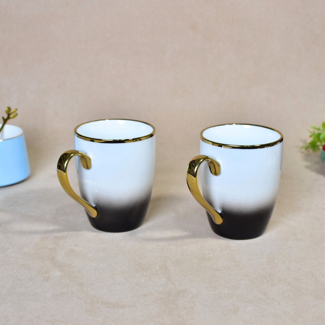 Ceramic Ombre Mug Set Of 2 - Black