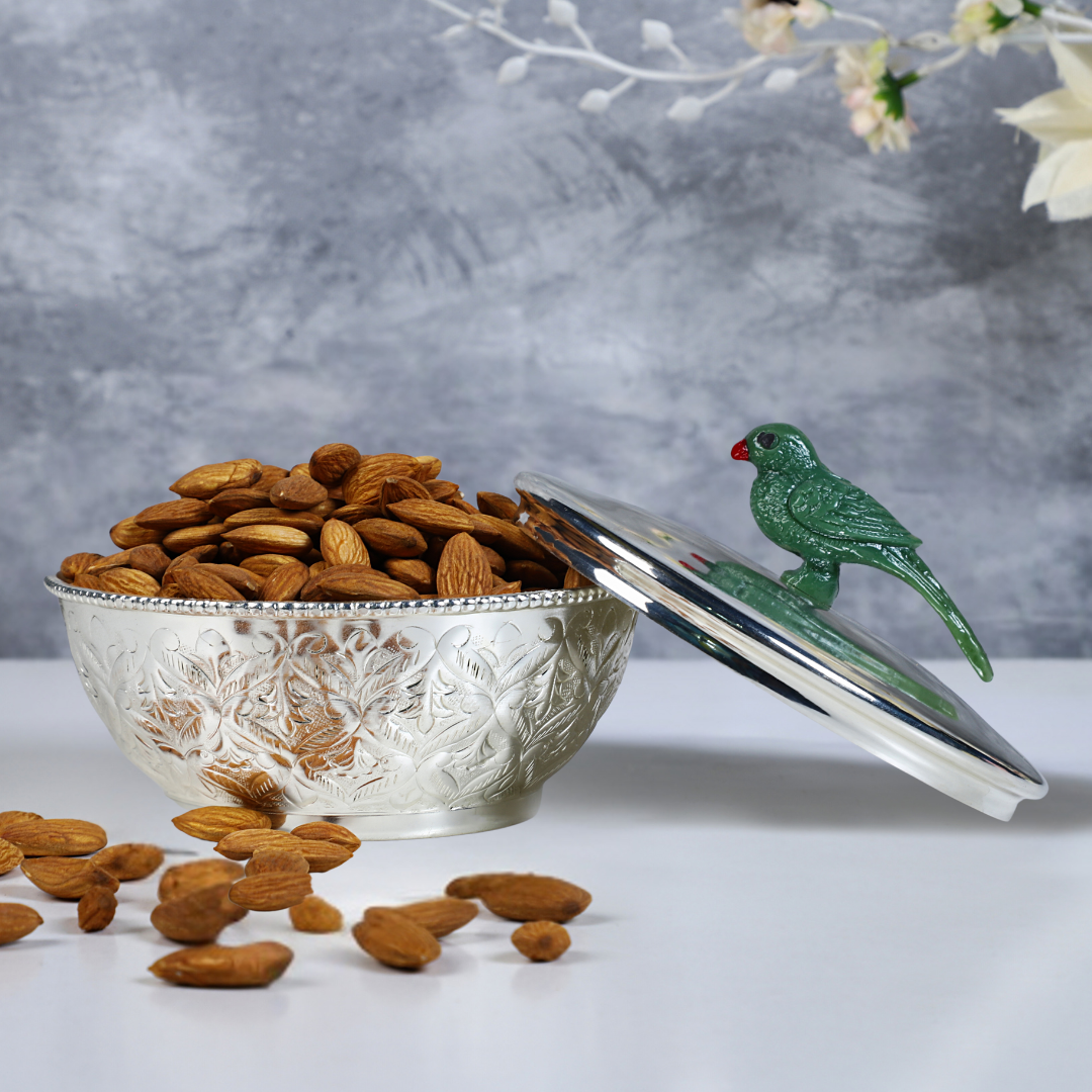 Parrot Bowl With Lid Medium 5"