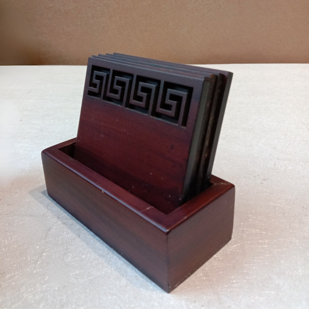 Versace wooden coaster set of 5