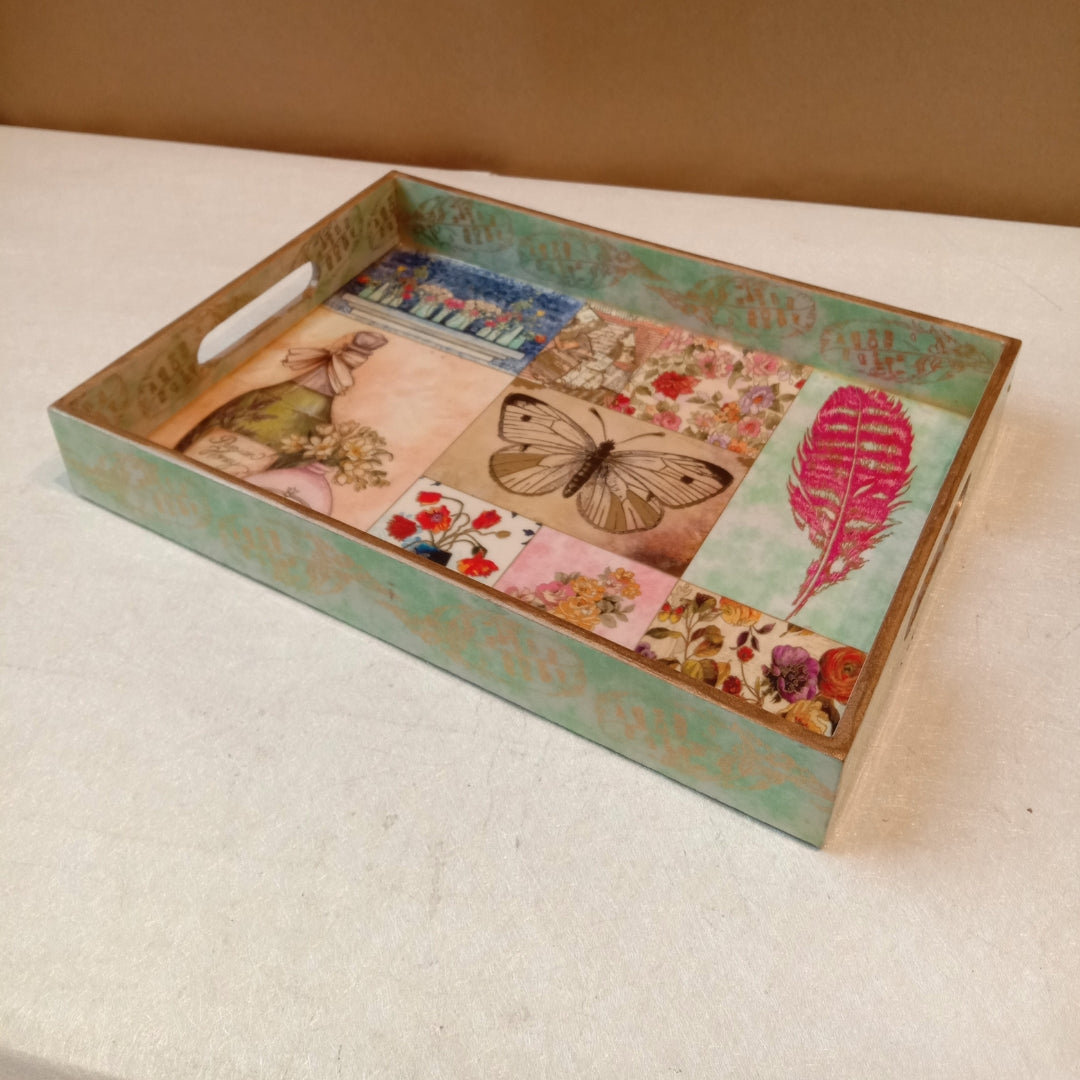 large butterfly single tray