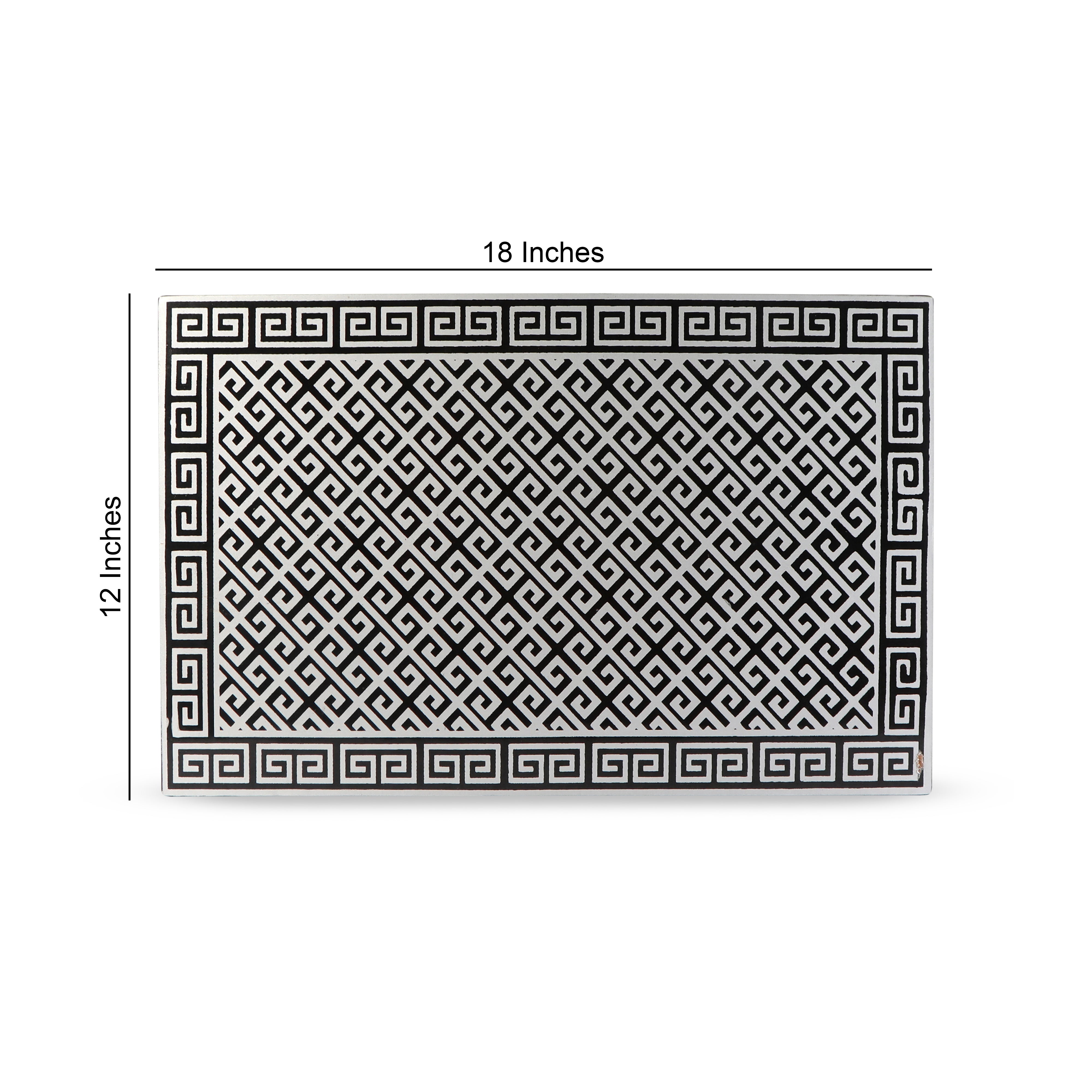 Tablemat - Black Silver (1 Pc)