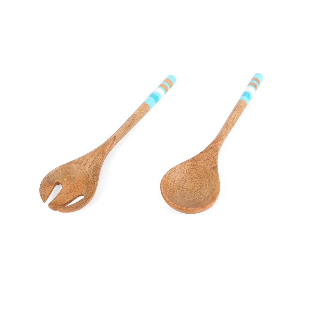Blue Line Salad Spoon Set Of 2 - The Home Co.