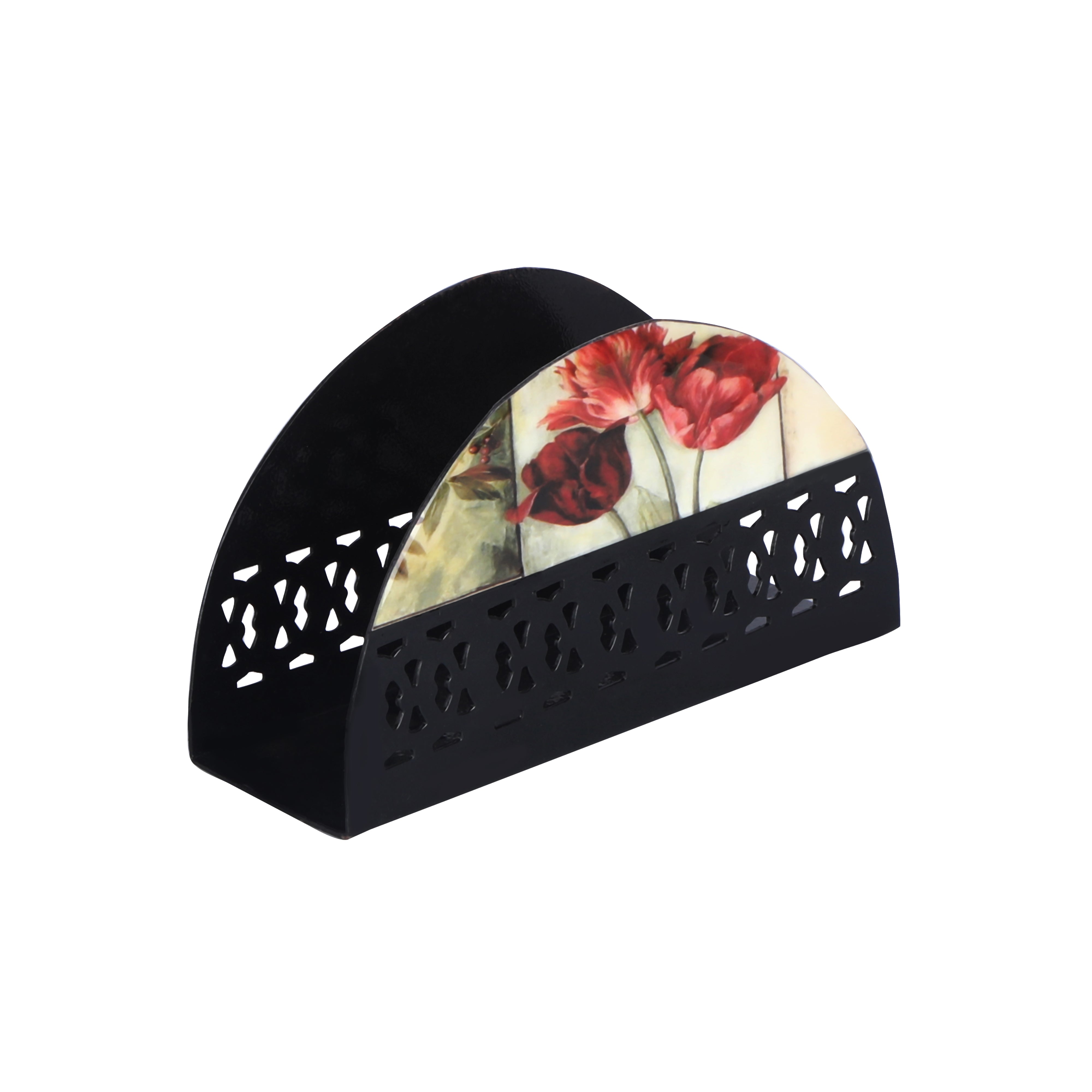 Tissue Holder - Beige Flower