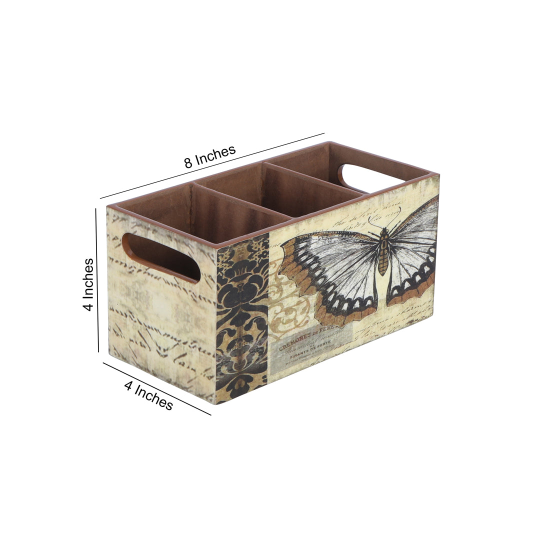 Caddy - 3 Partition - Butterfly Brown