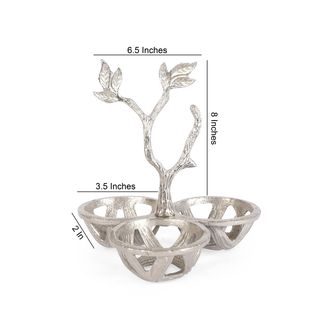 Leaf Serving Bowl (3 Dip)