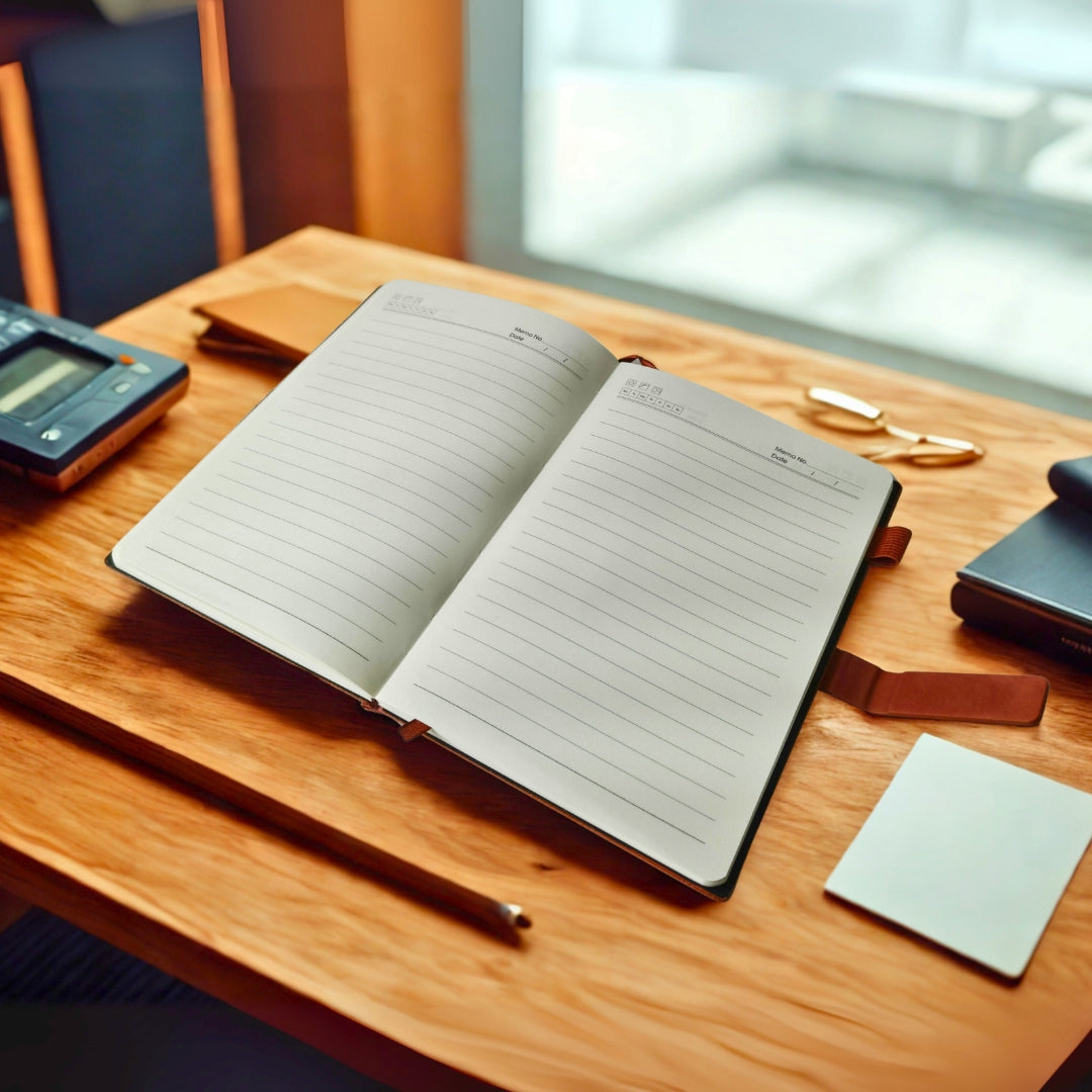 Brown Triangle Cut Diary