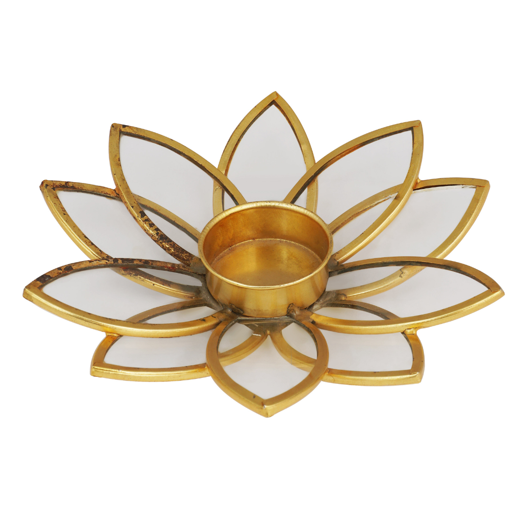 Gold Glass Tea Light