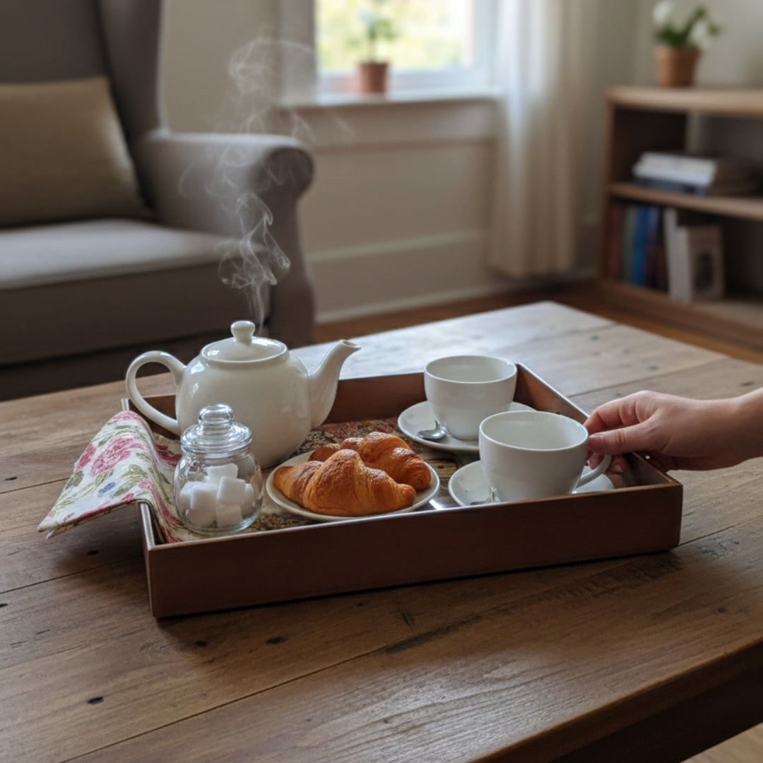 butterfrly rect single tray