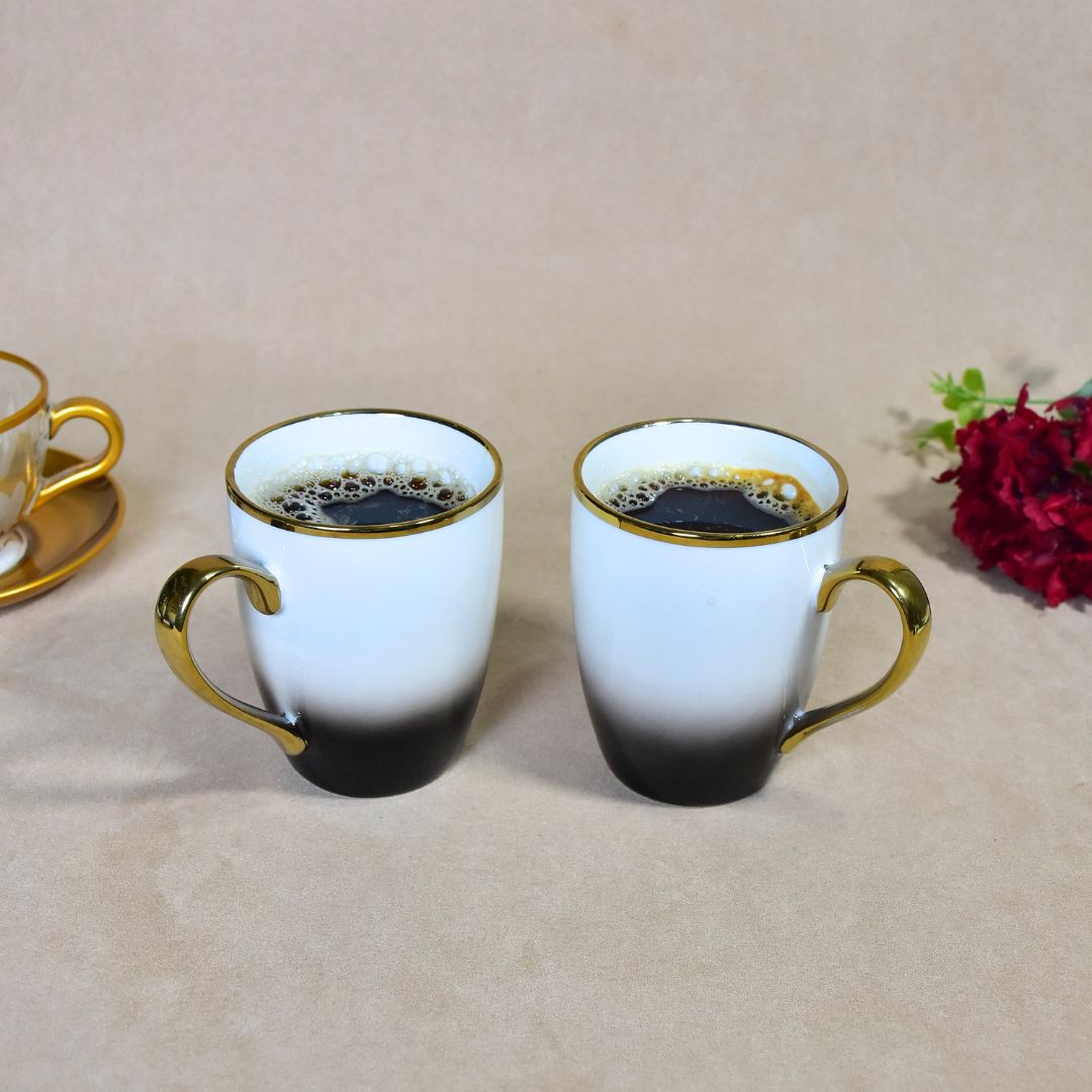 Ceramic Ombre Mug Set Of 2 - Black