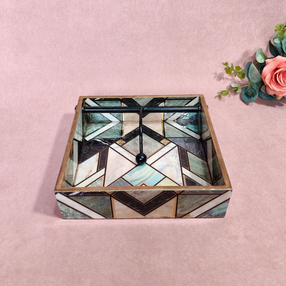 Square Tissue Holder - New Onyx