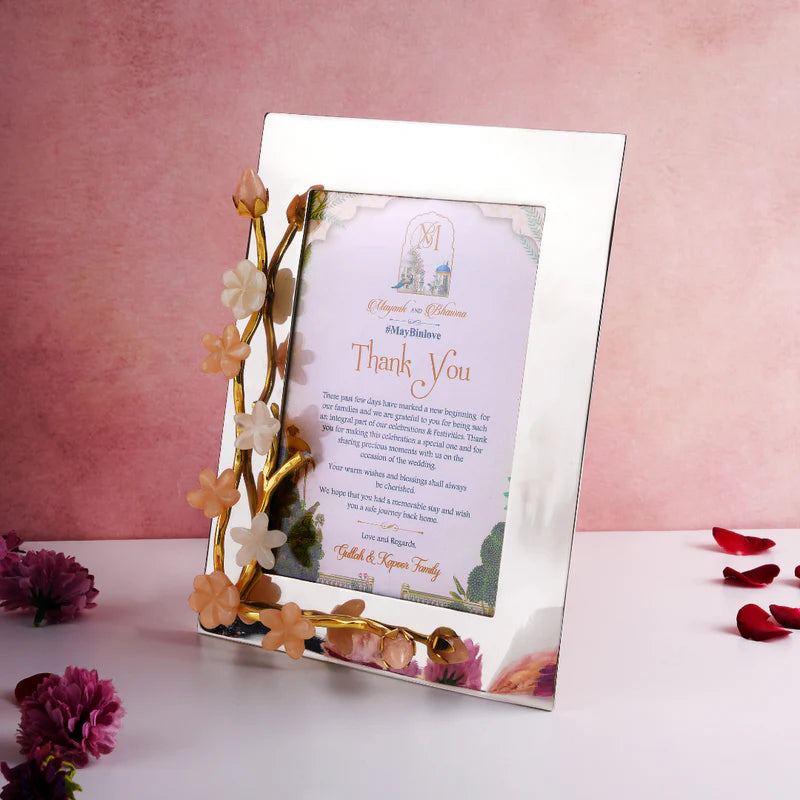 Photo Frame Peach Flower