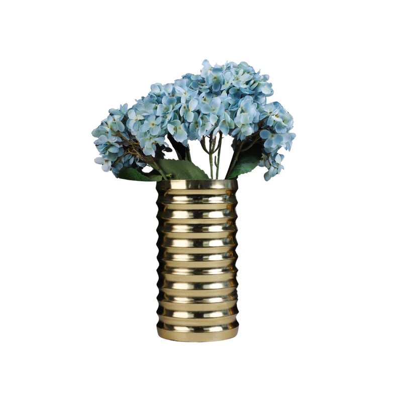 Aluminium Gold Flower Vase - Large