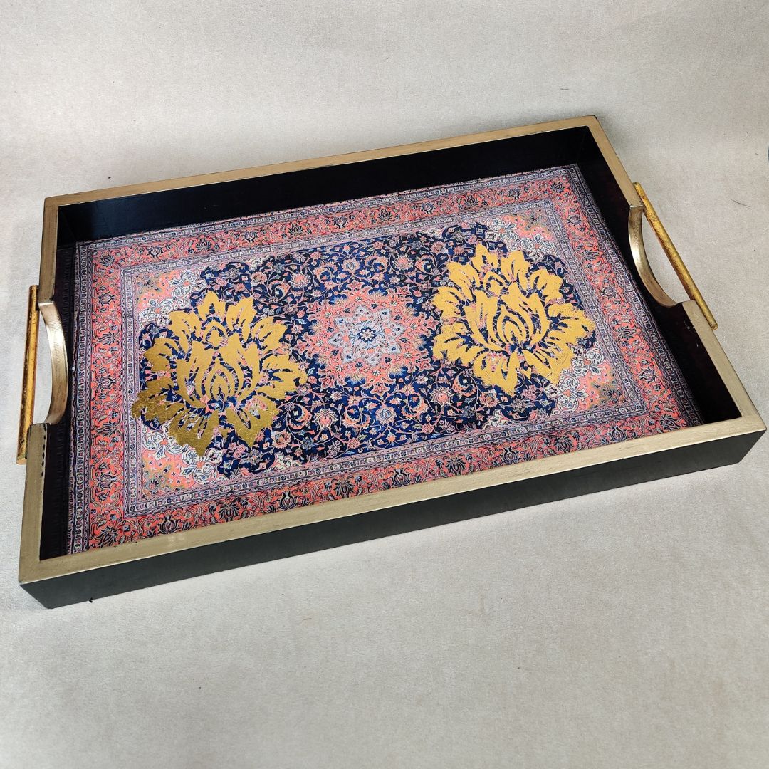 Single Tray - Large Maroon Turkish