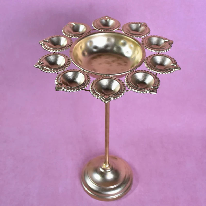 Diya Urli Stick Stand - Set Of 3