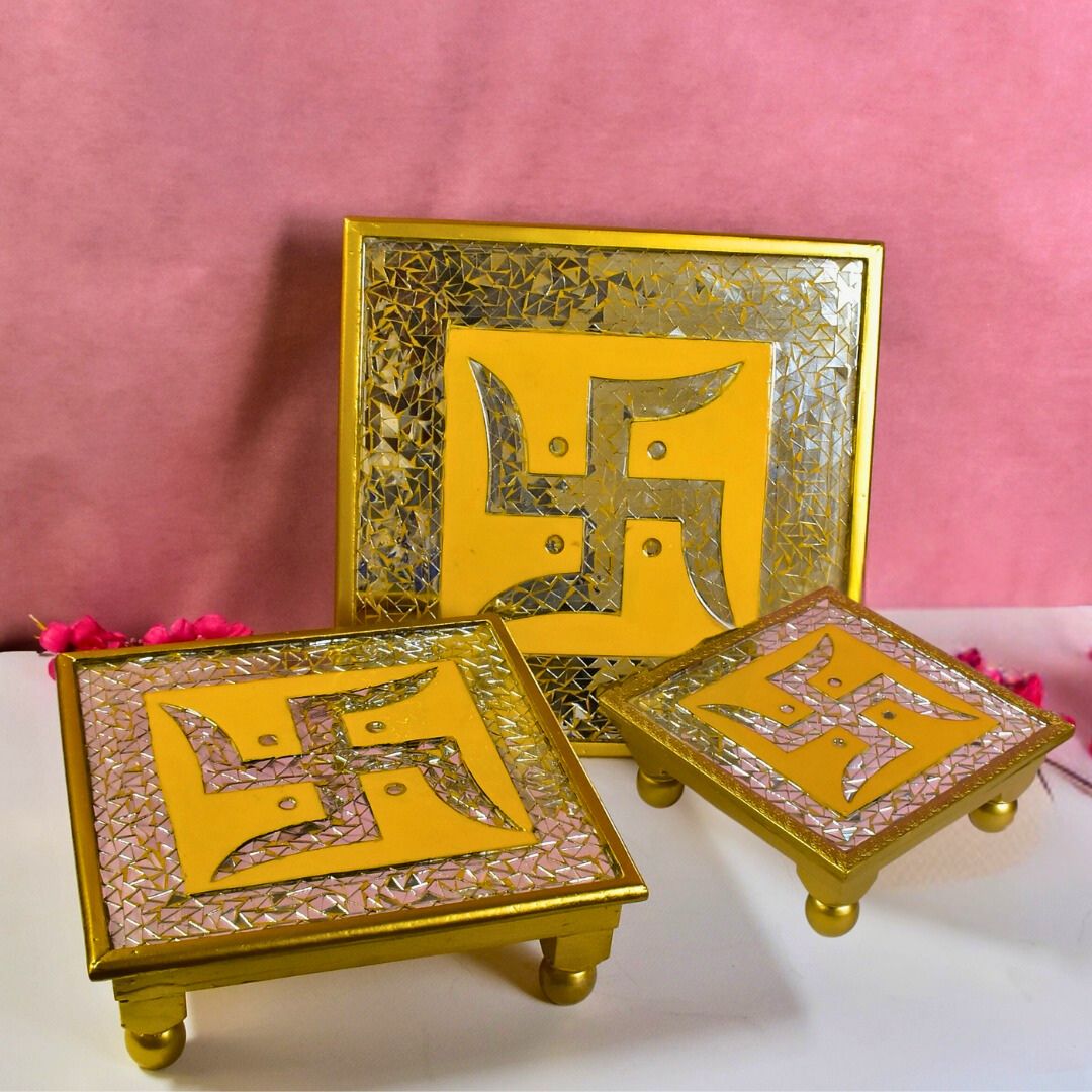 Swastika Chowki Set Of 3