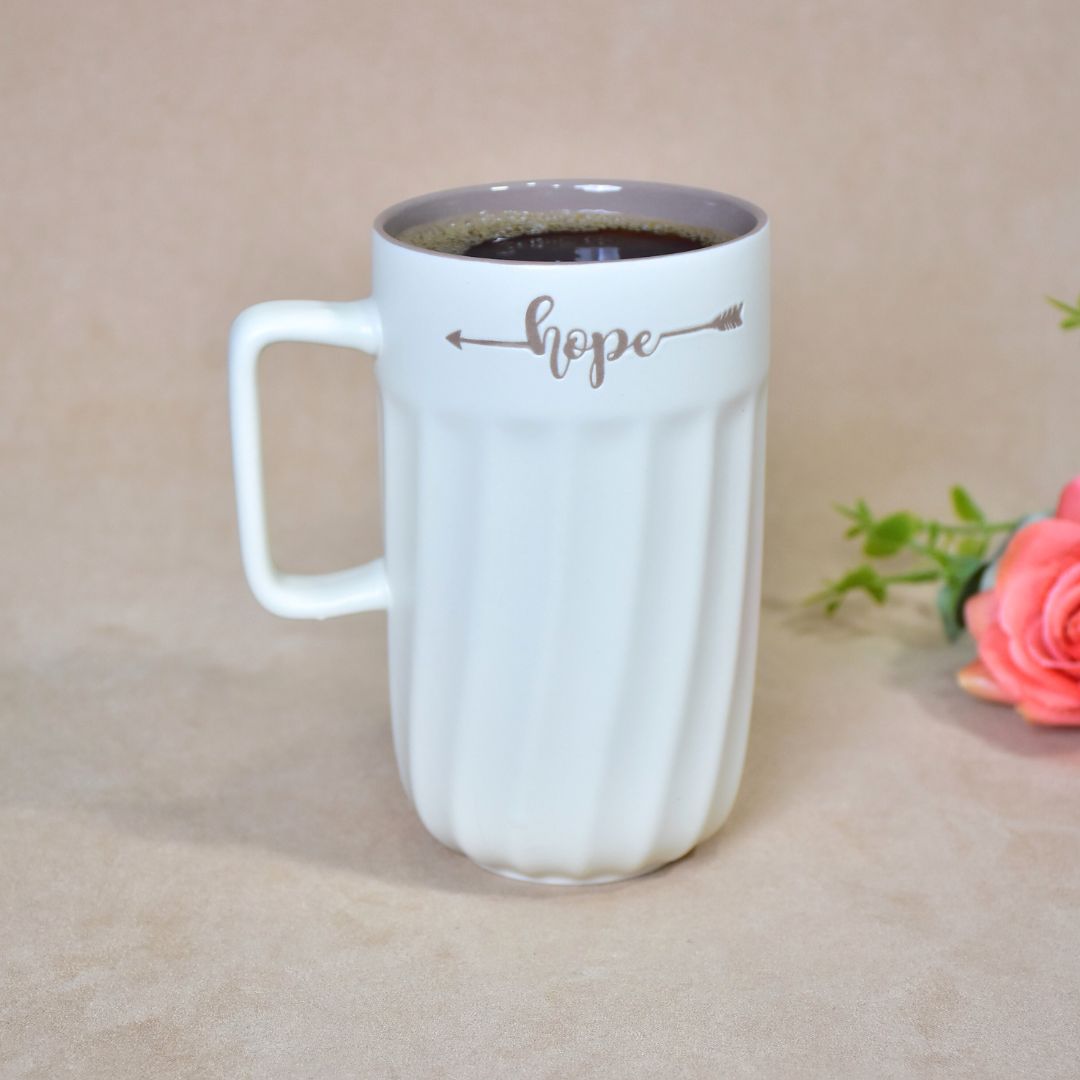 Hope Ceramic Mug - White