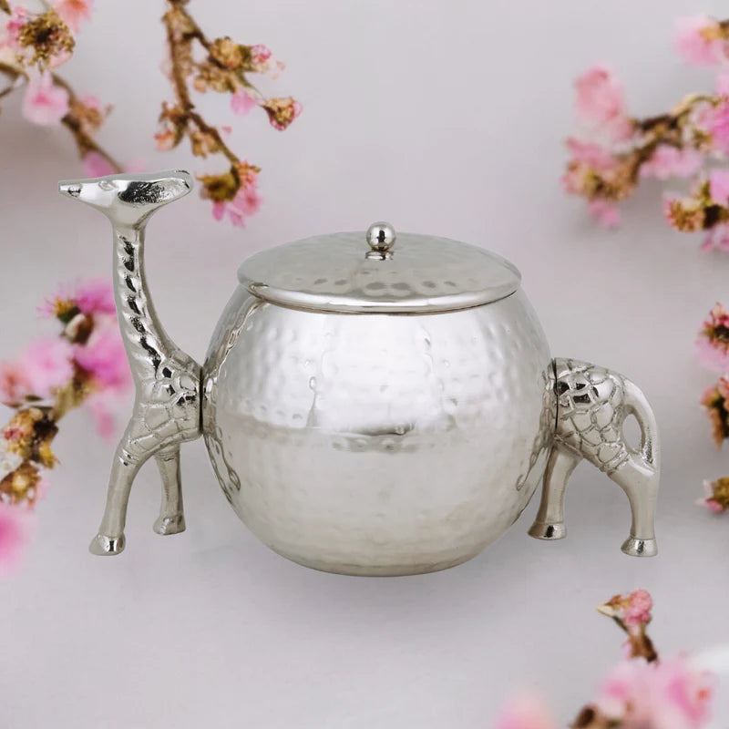 Metal Giraffe Shape Jars