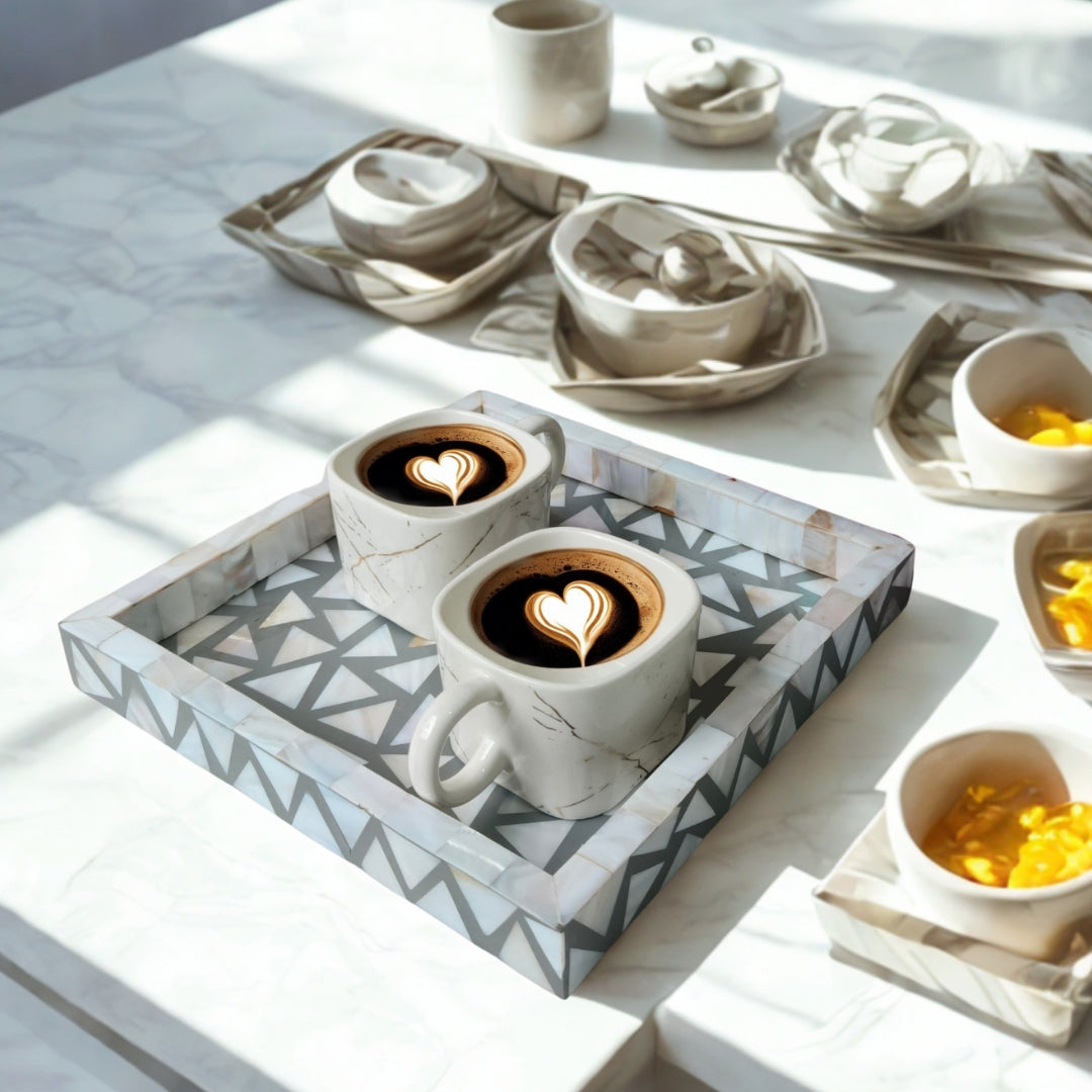 Square Grey Chemical Tray