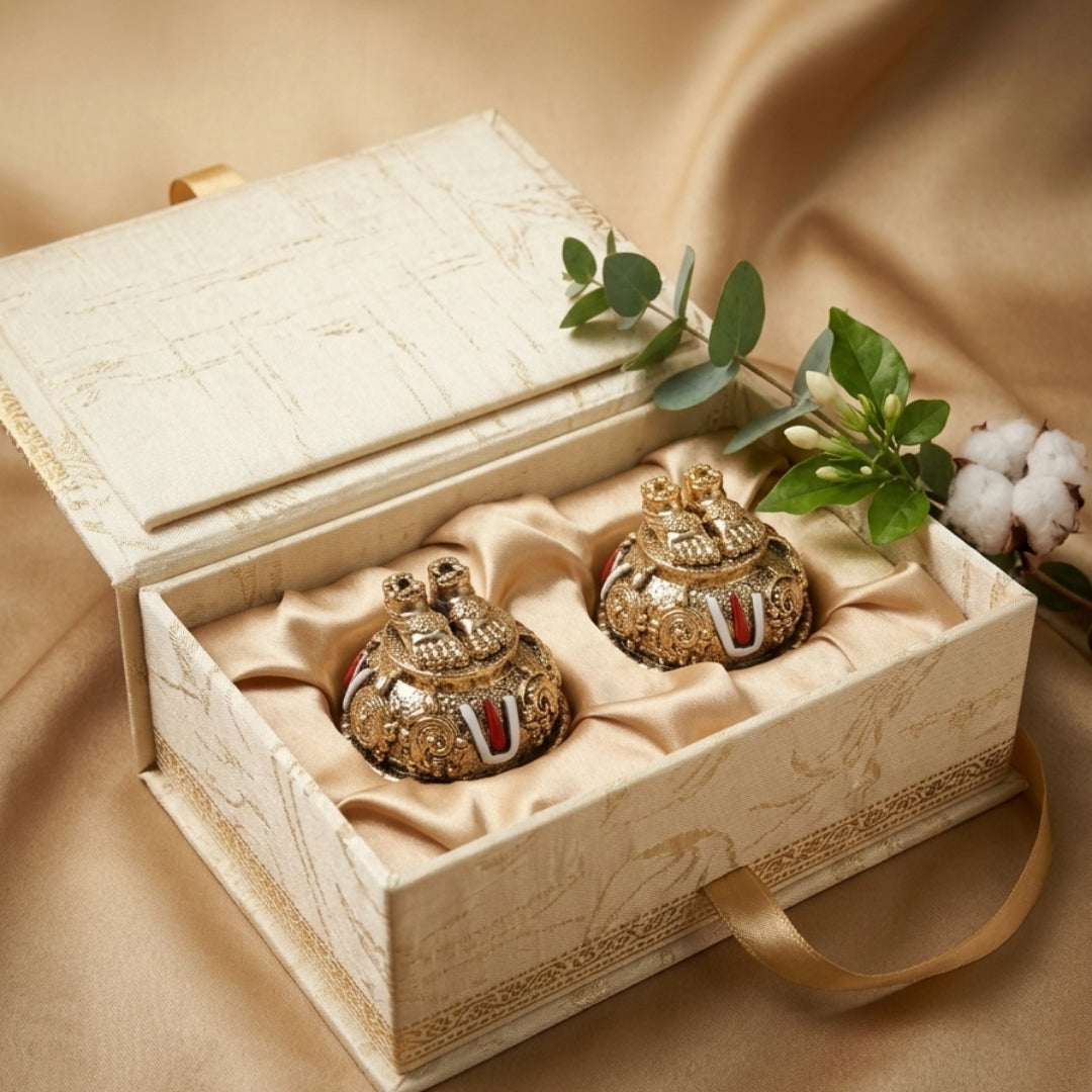 The Home Co- 24K Gold Plated The Balaji Charan- set of 2