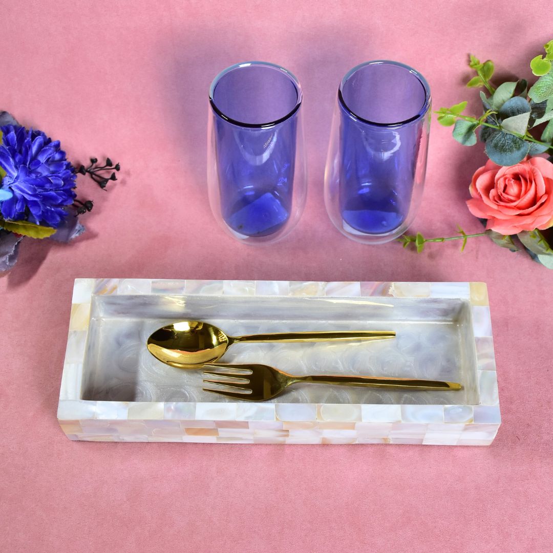 Single Tray - Mother Of Pearl - Pen Tray