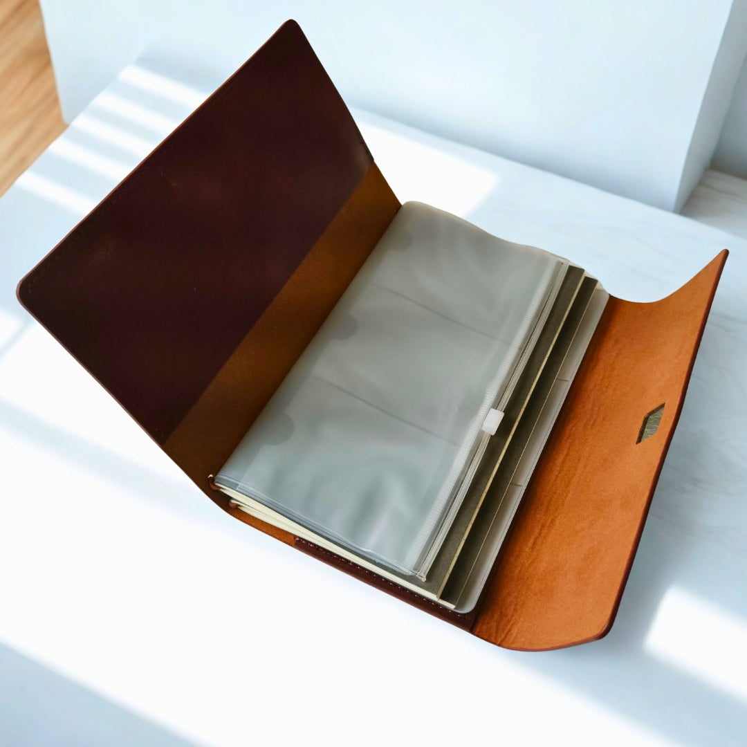 Brown Card Holder Diary