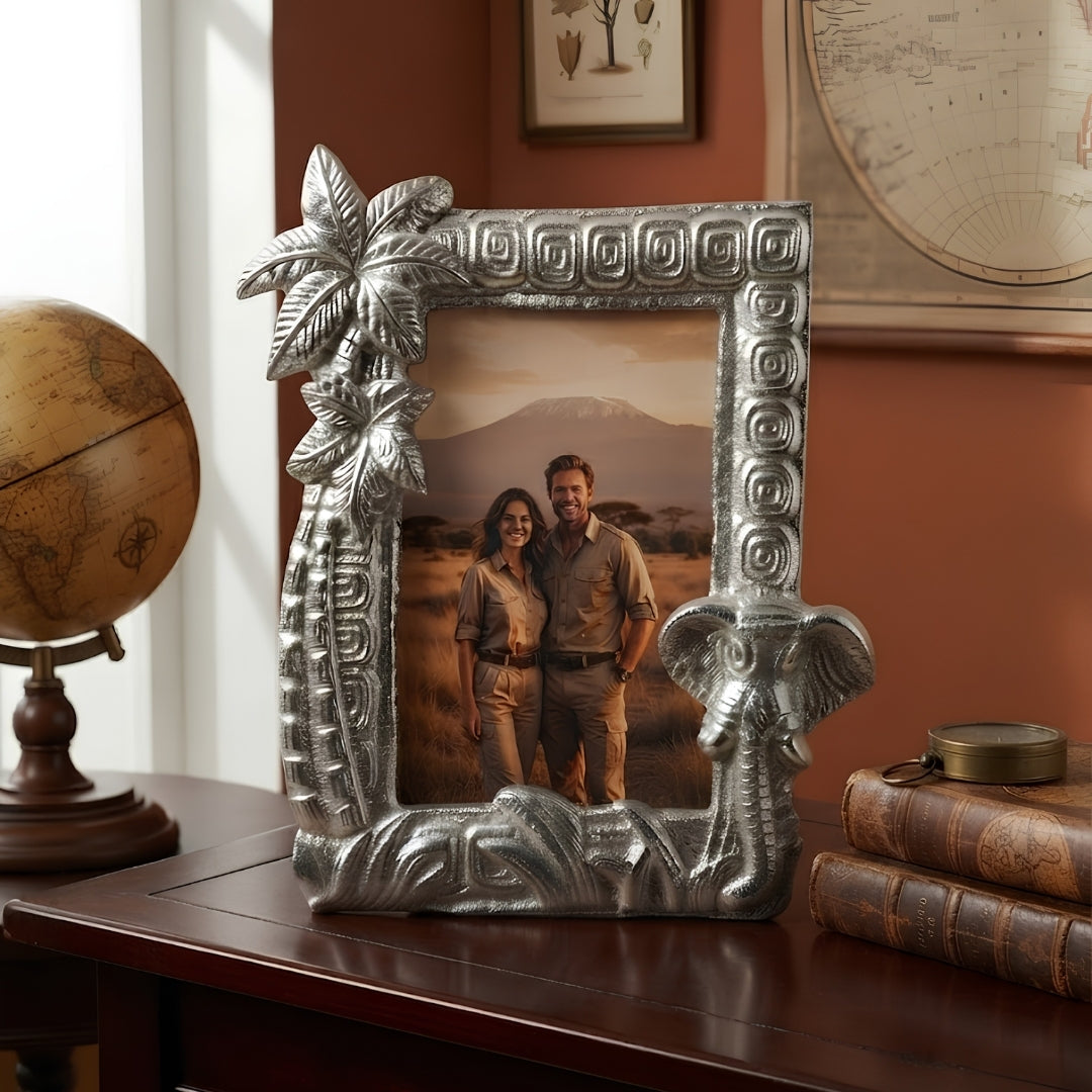 Aluminium Photoframe - Elephant Design