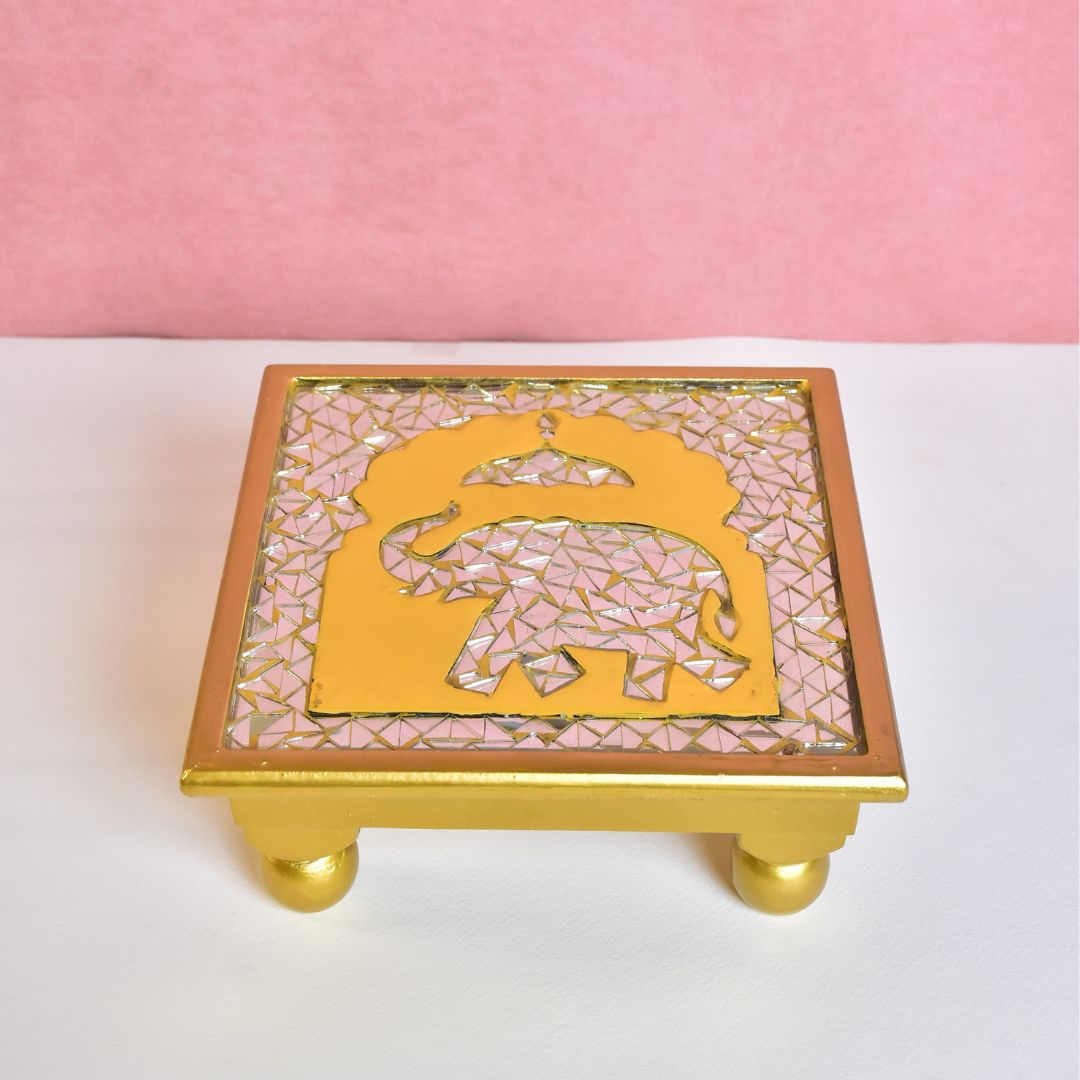 Elephant Chowki Large 15"