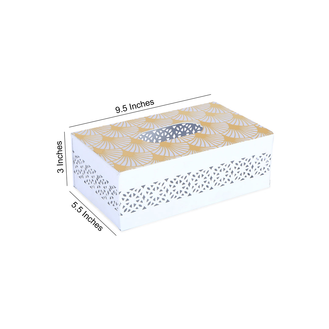 Tissue Box - Silver Metal 7- The Home Co.