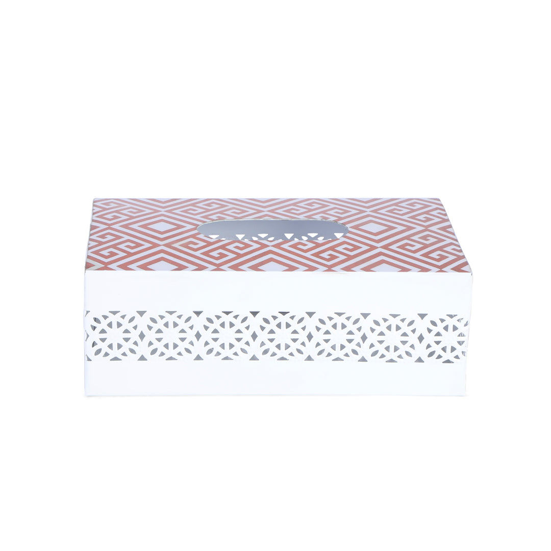 Tissue Box - Copper Metal 5- The Home Co.
