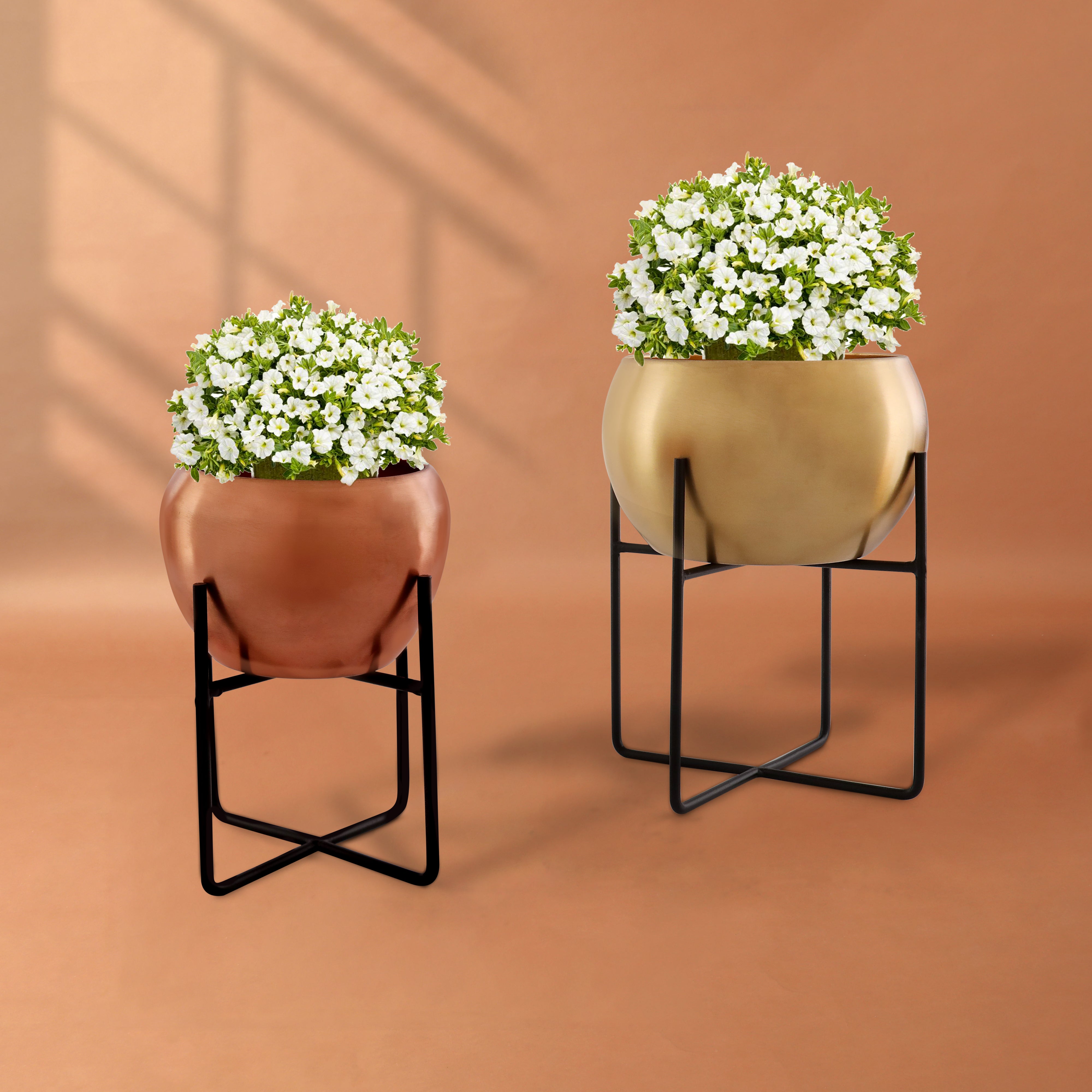 Norma - Planters Set Of 2 - Plant Stand - The Home Co.
