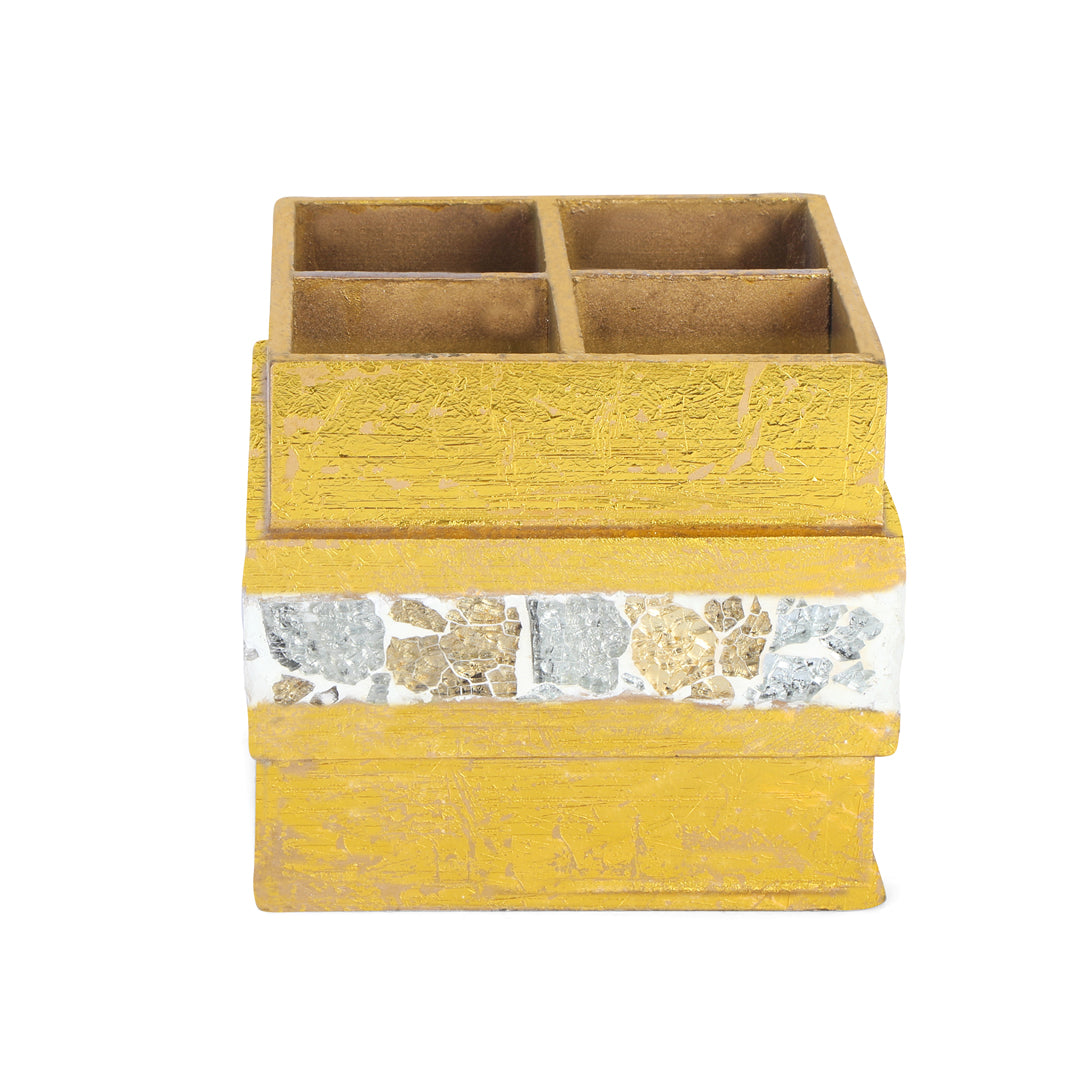 Caddy - 4 Partition - Gold Mosaic