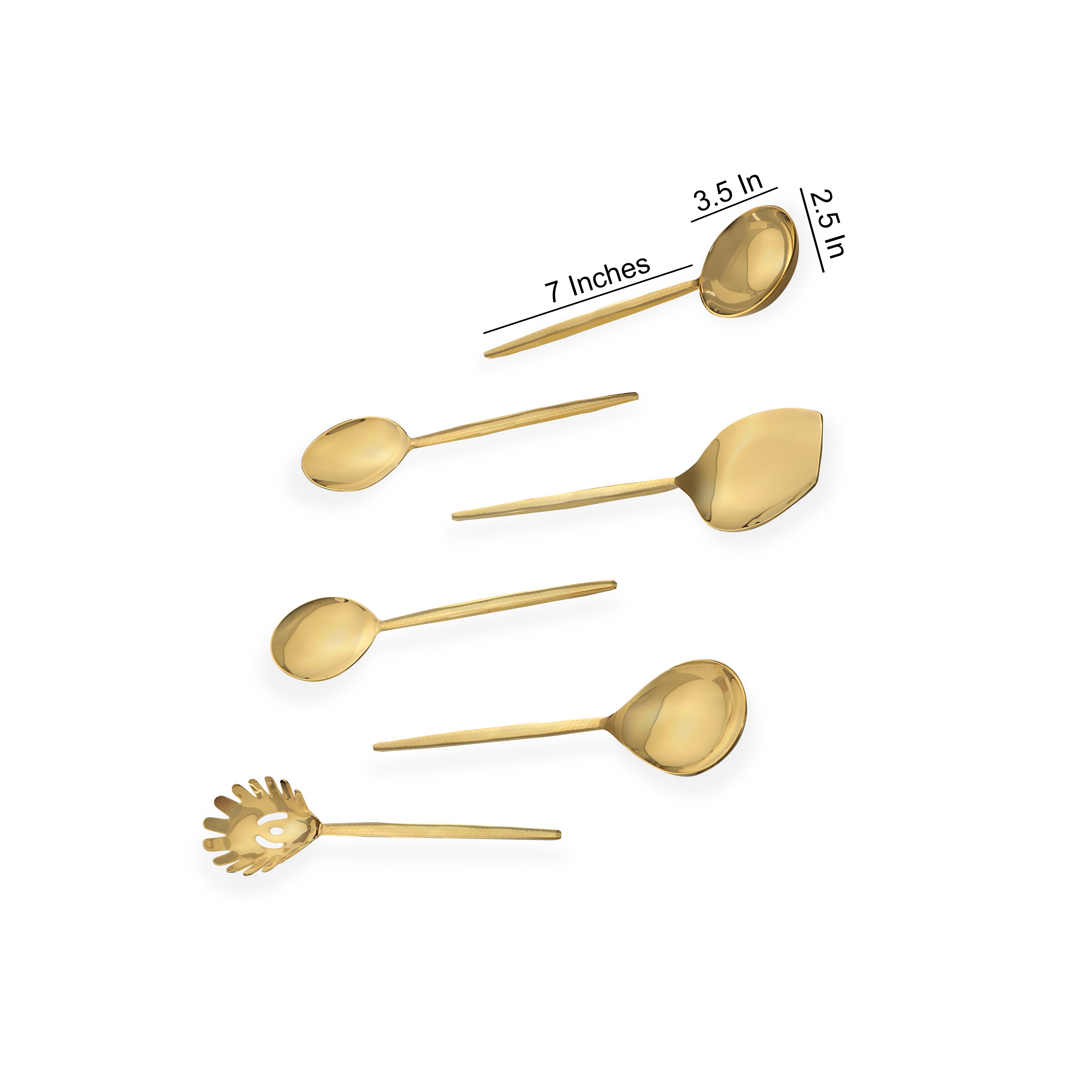 Serving Set of 6 - Full Gold