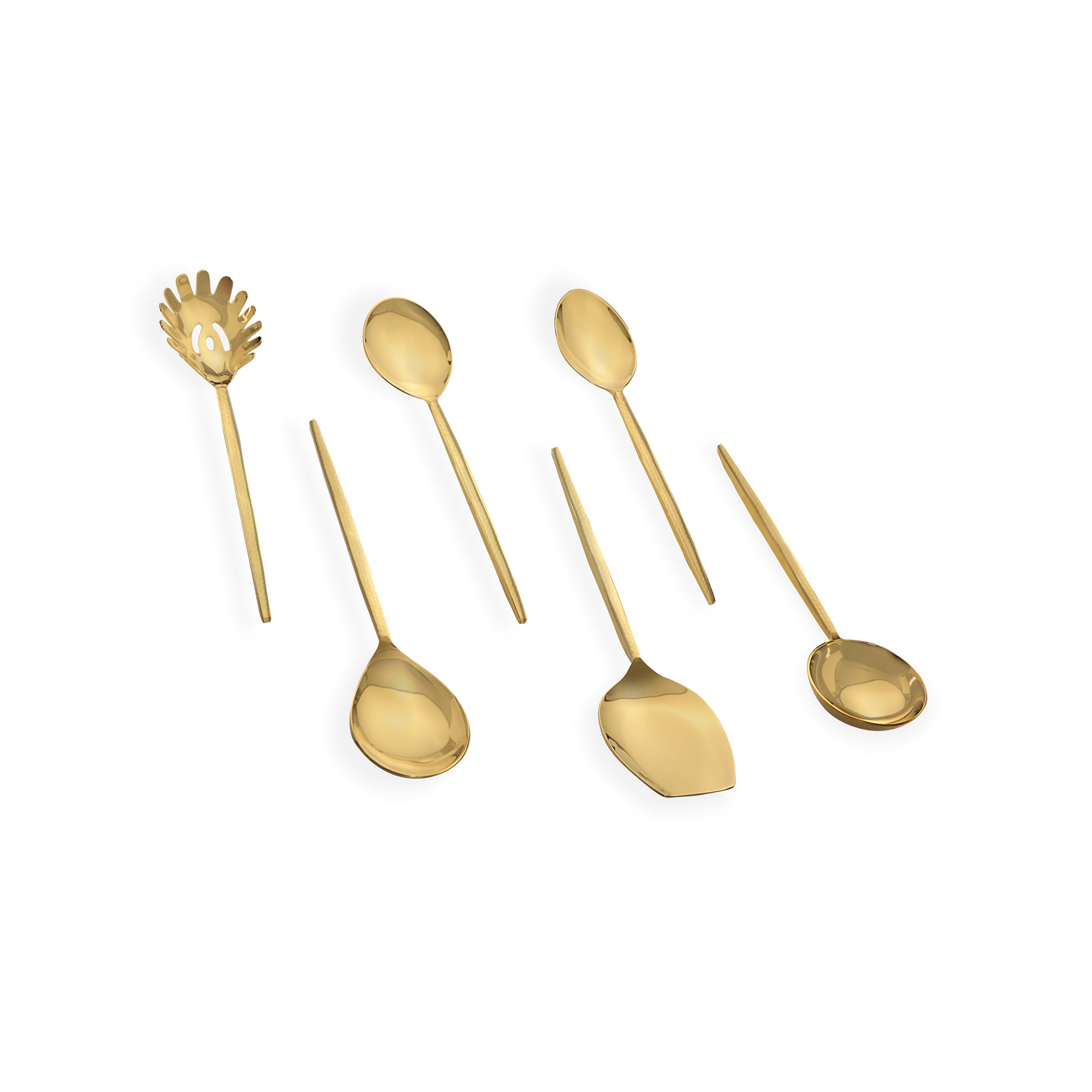 Serving Set of 6 - Full Gold