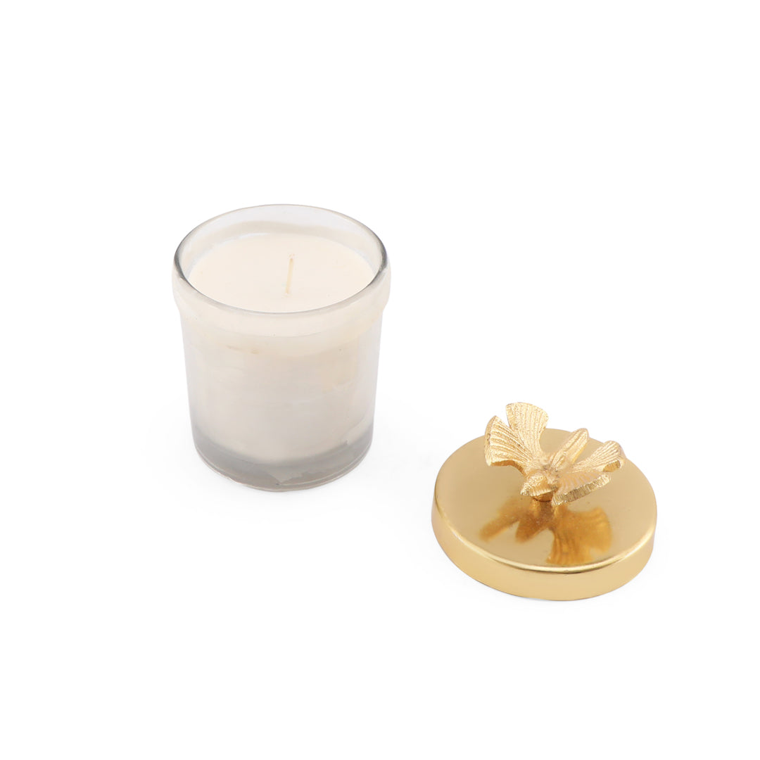 Candle Jar - Butterfly Lid Set of 2 Candle Holder 3- The Home Co.