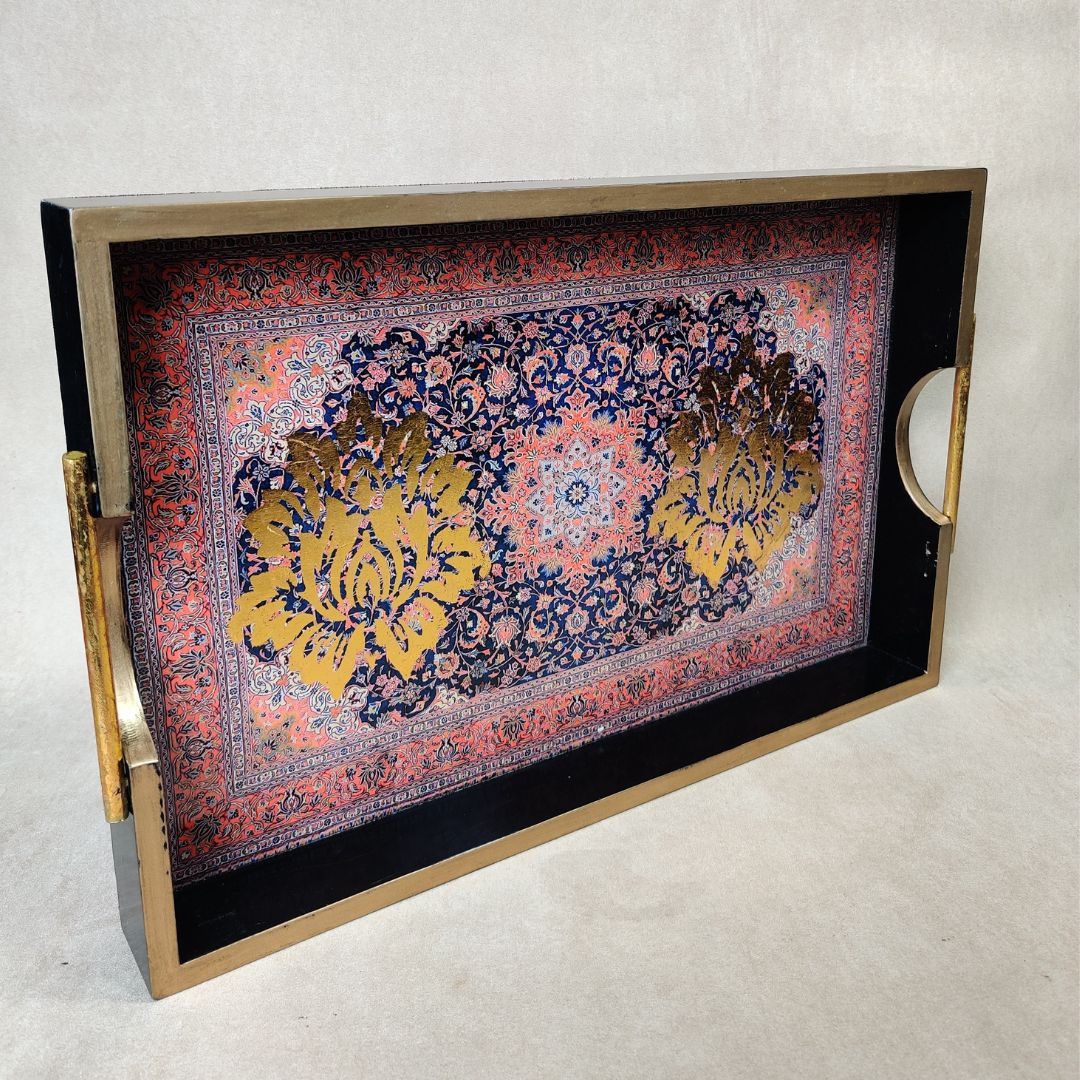 Single Tray - Large Maroon Turkish