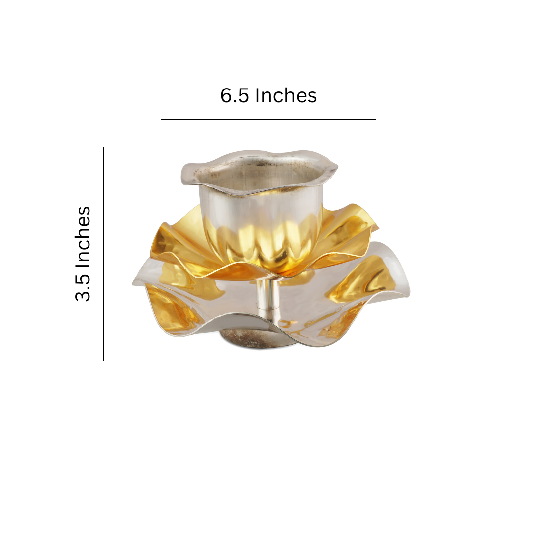 Brass Lotus Diya