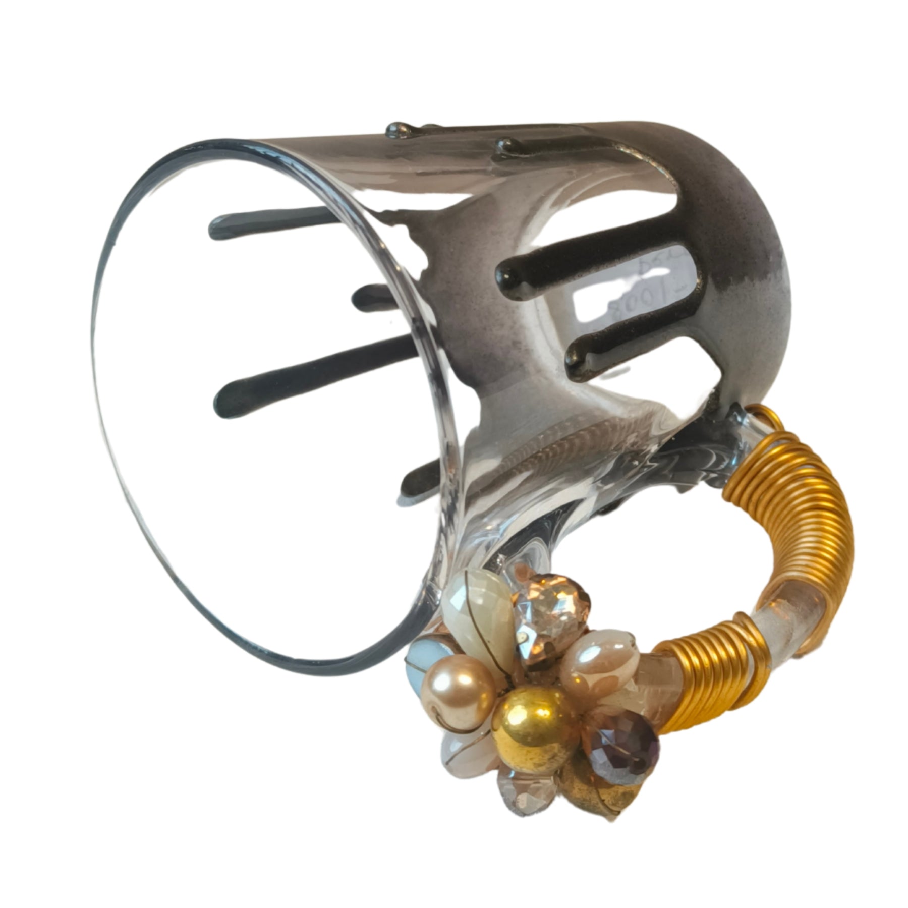 Grey Resin Coffee Filigree Cup