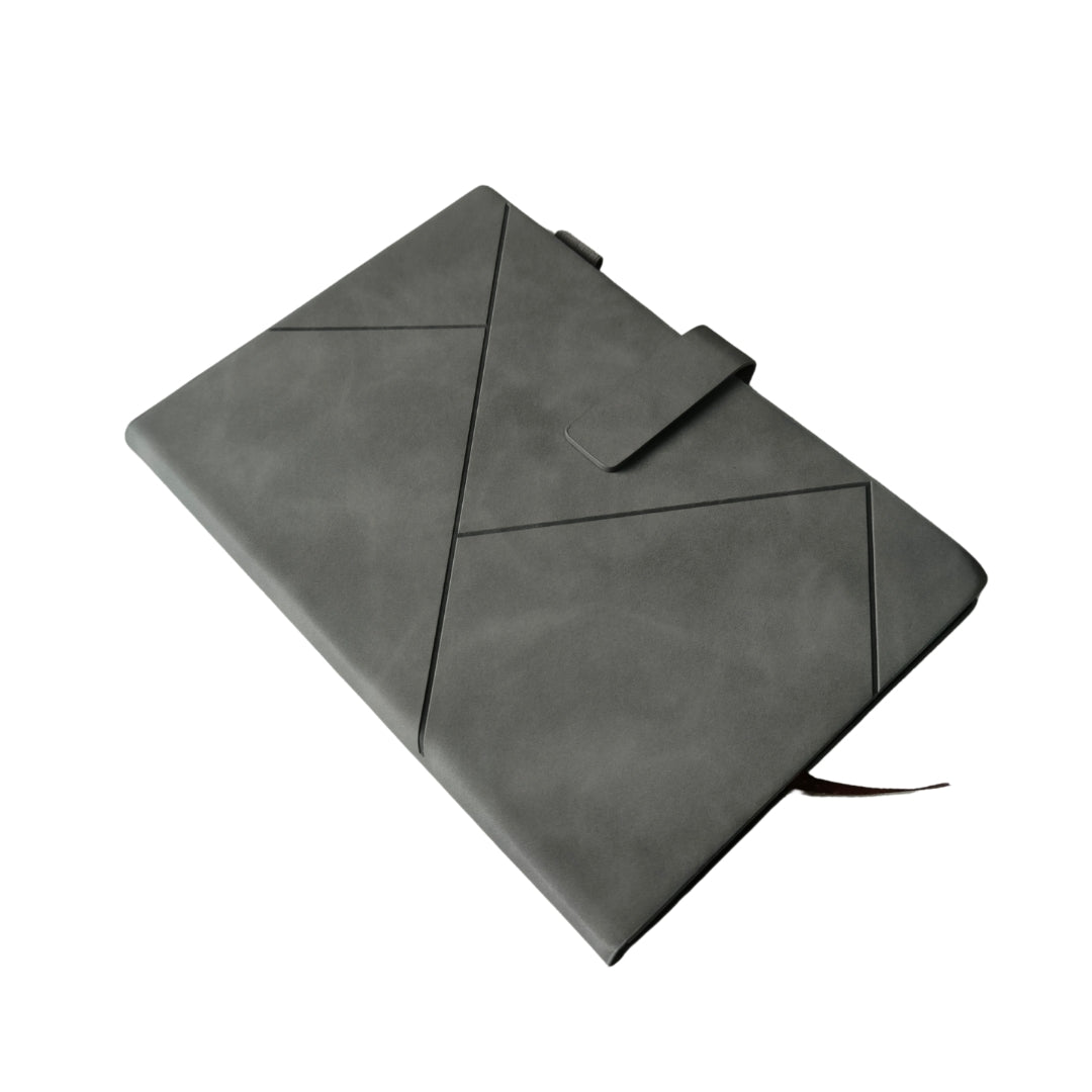 Light Grey Triangle Cut Diary